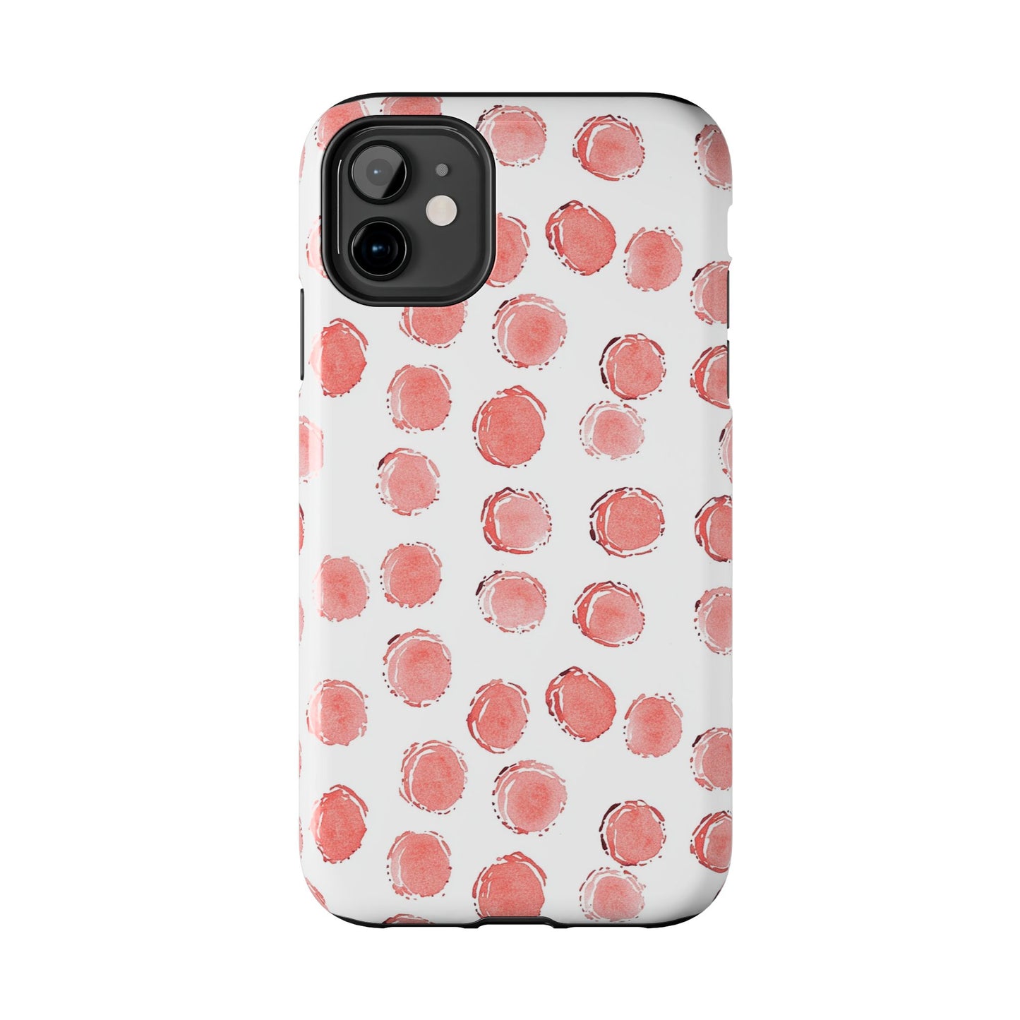 Trendy Spots | Pink Polka Dot Tough Phone Case