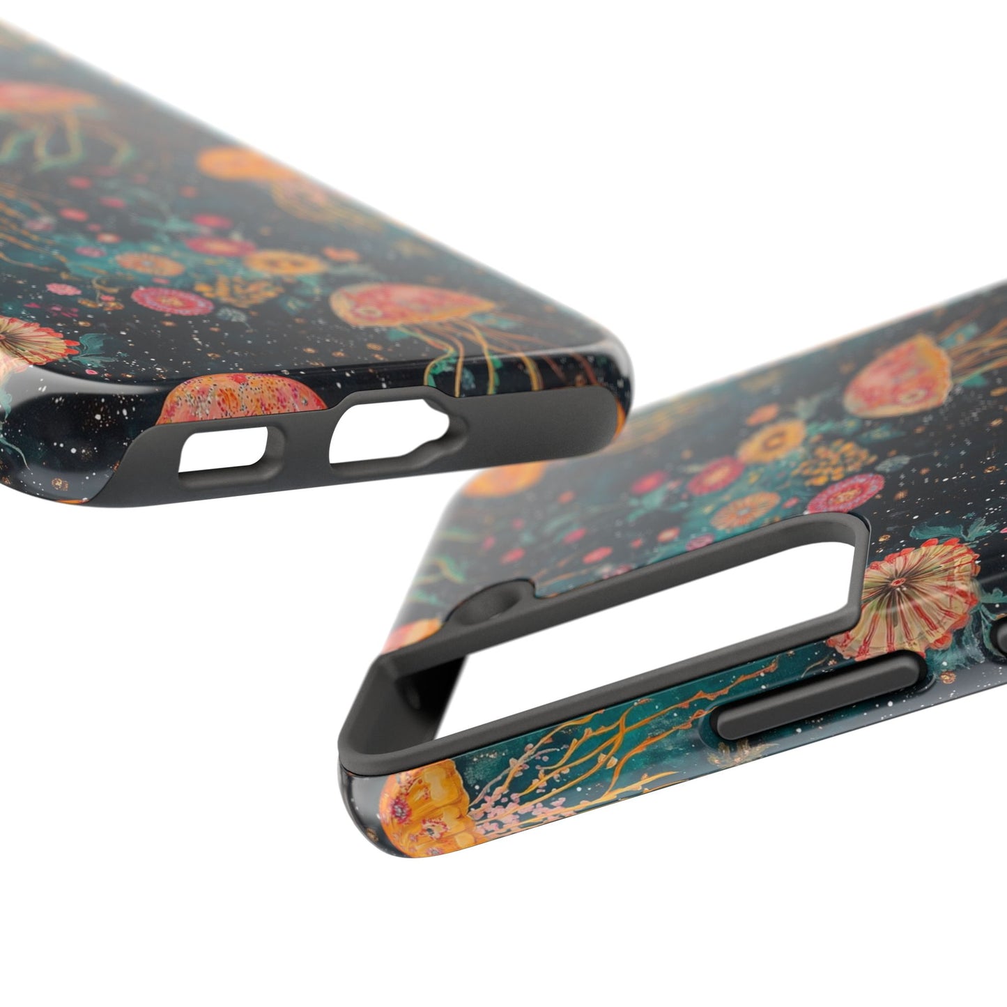 Under the Sea | Jellyfish Phone Cases, Floral Ocean Design, Sea Creature Protective Cover, Unique Tech Accessories, Underwater Theme Gifts, Tough Phone
