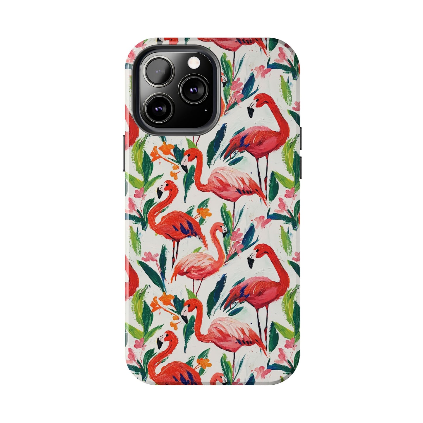 Animal Instinct | Flamingos Tough Phone Case