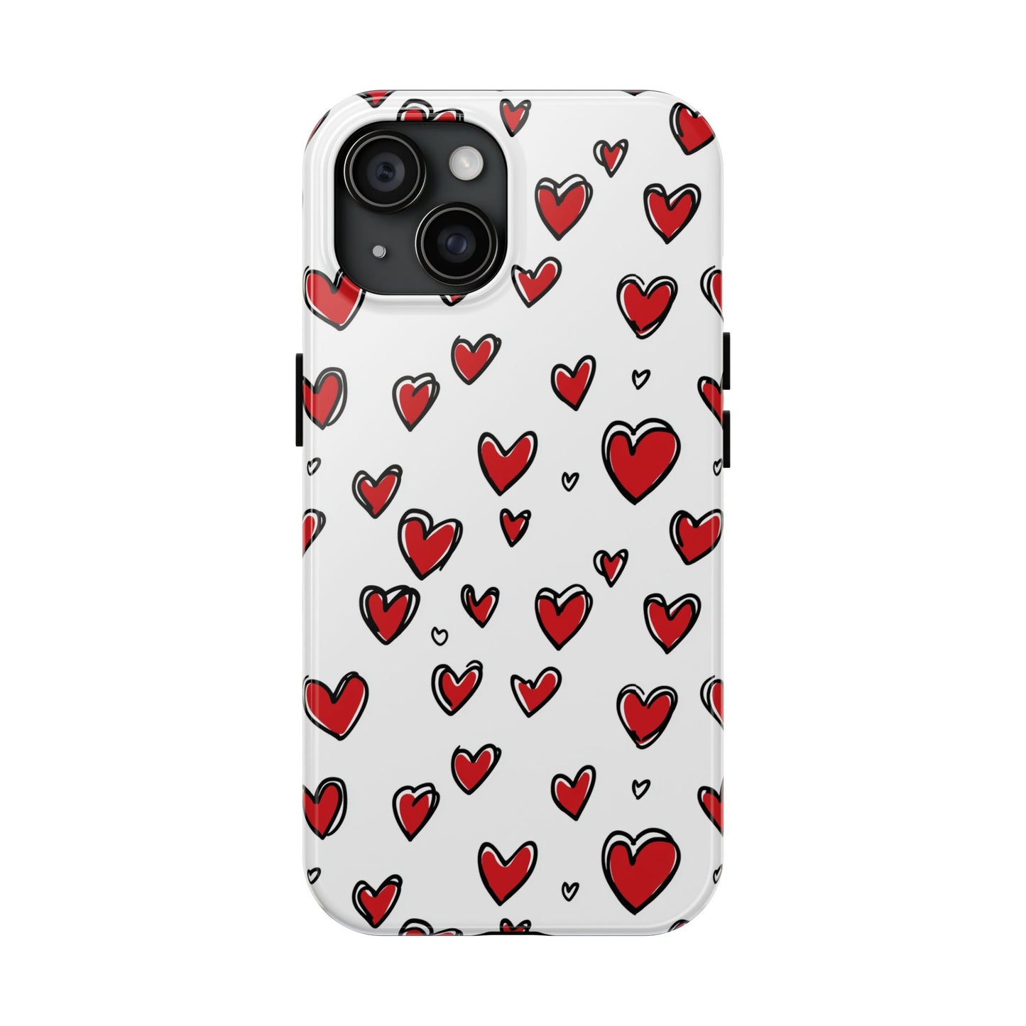 Love is in the Air | Red Hearts Tough Phone Case