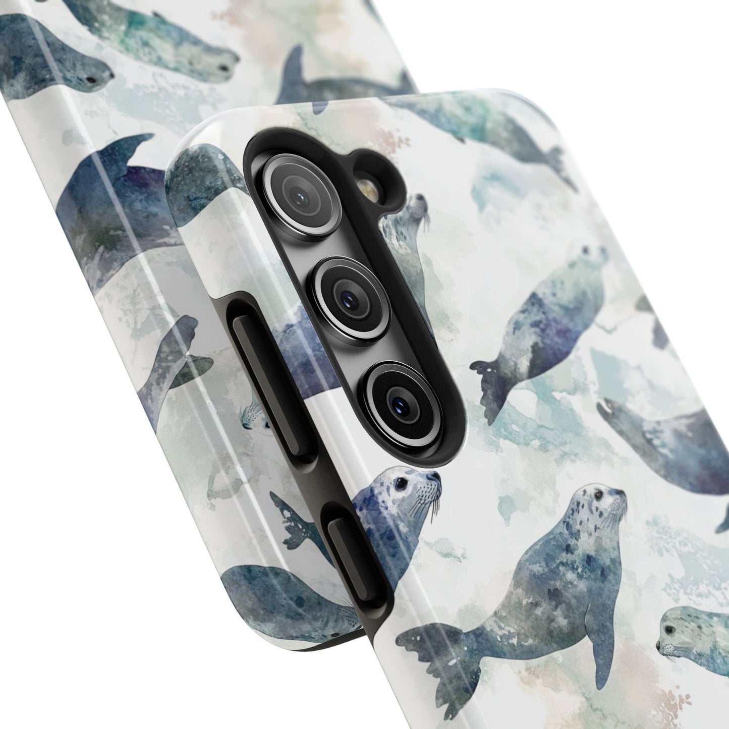 Animal Instinct | Watercolor Leopard Seals