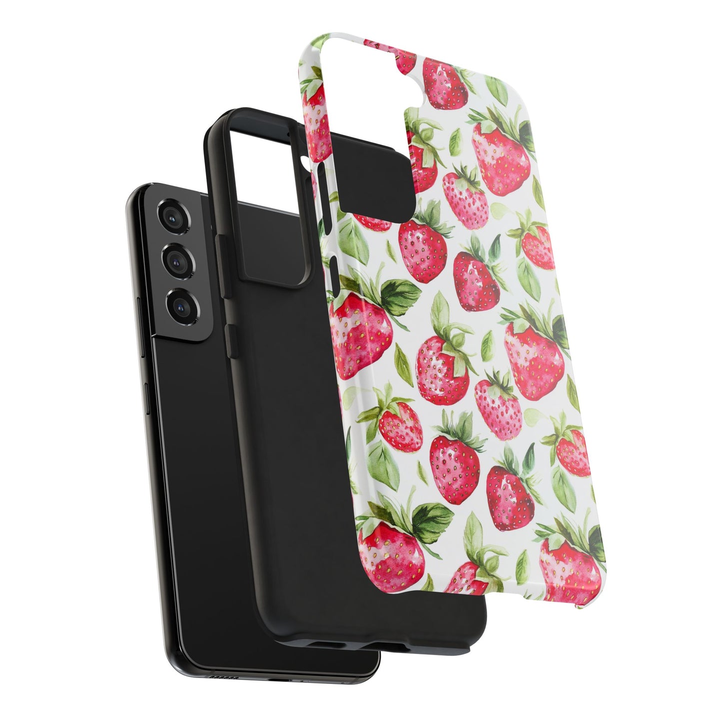 Nature Lover | Strawberry Watercolor Tough Phone Case