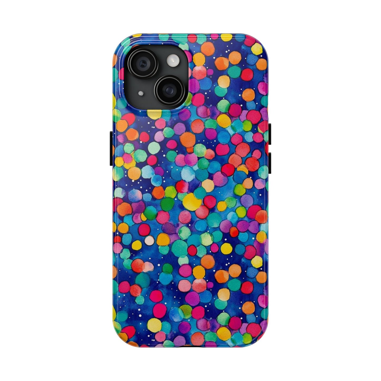 Trendy Spots | Colorful Blues Polka Dots Phone Case