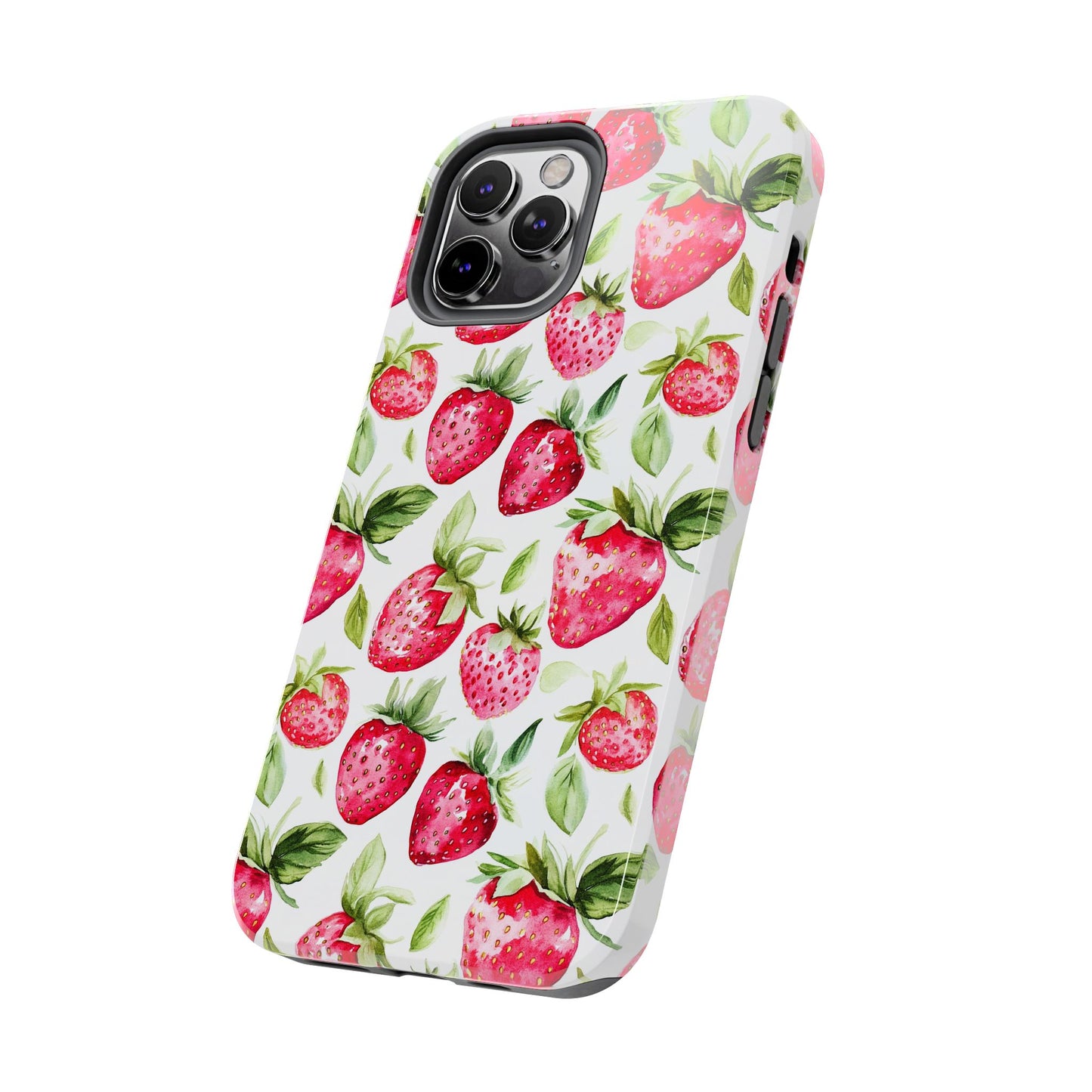 Nature Lover | Strawberry Watercolor Tough Phone Case