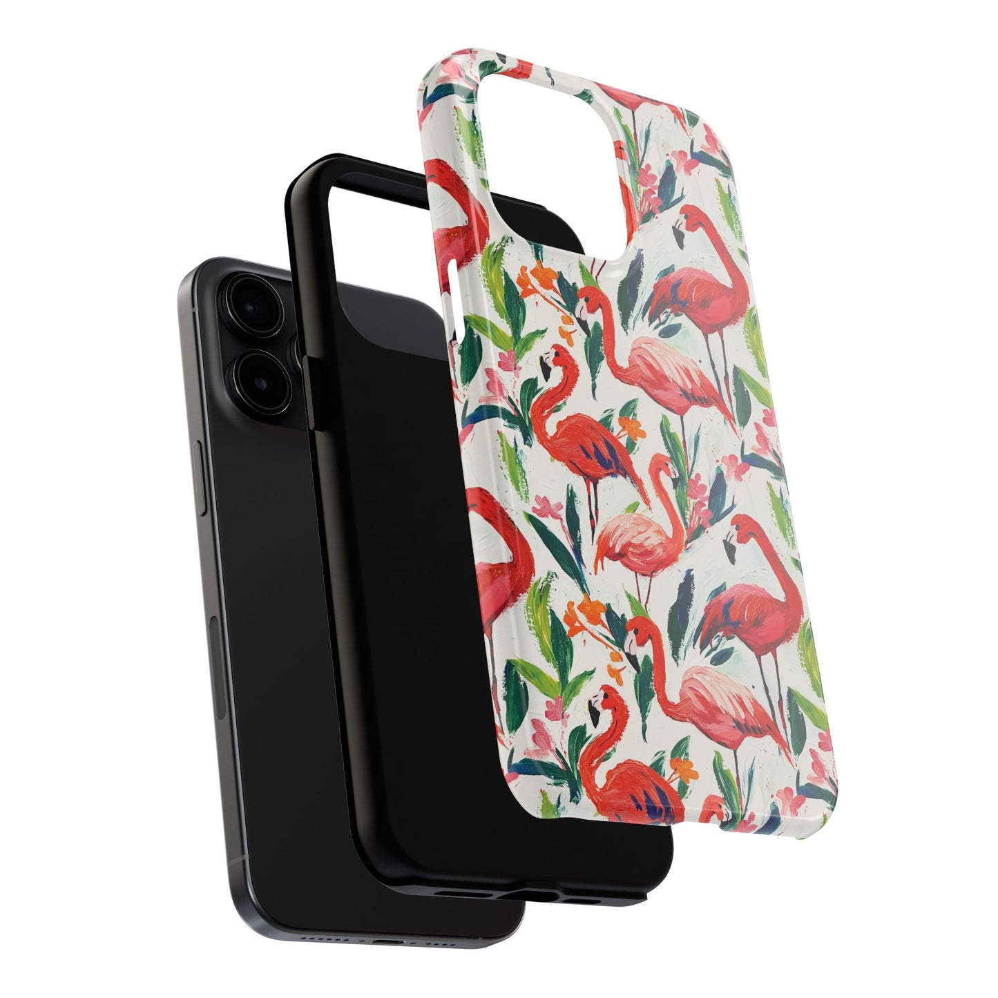 Animal Instinct | Flamingos Tough Phone Case