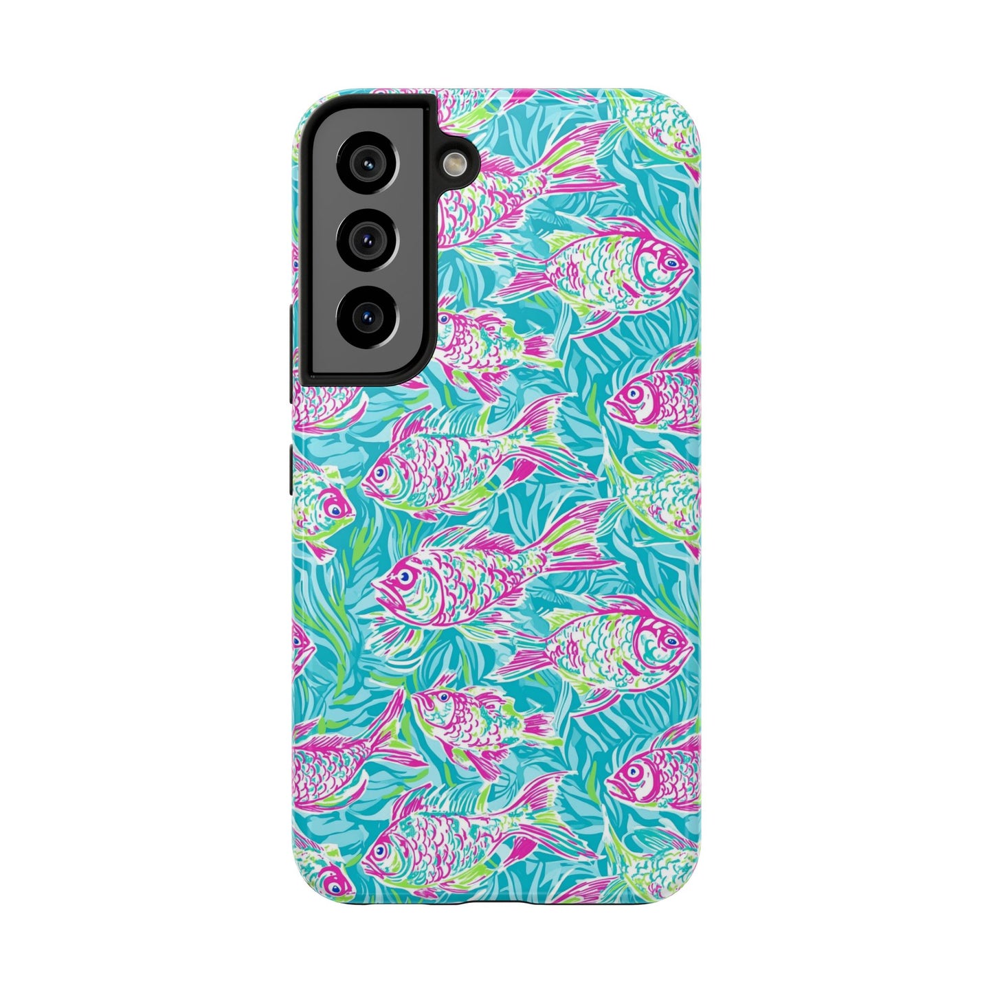 Under the Sea | Colorful Fish Design, Hot Pink Blue Green, Fishing Gifts, Ocean Lover, Marine Life Accessories, Protective Cover