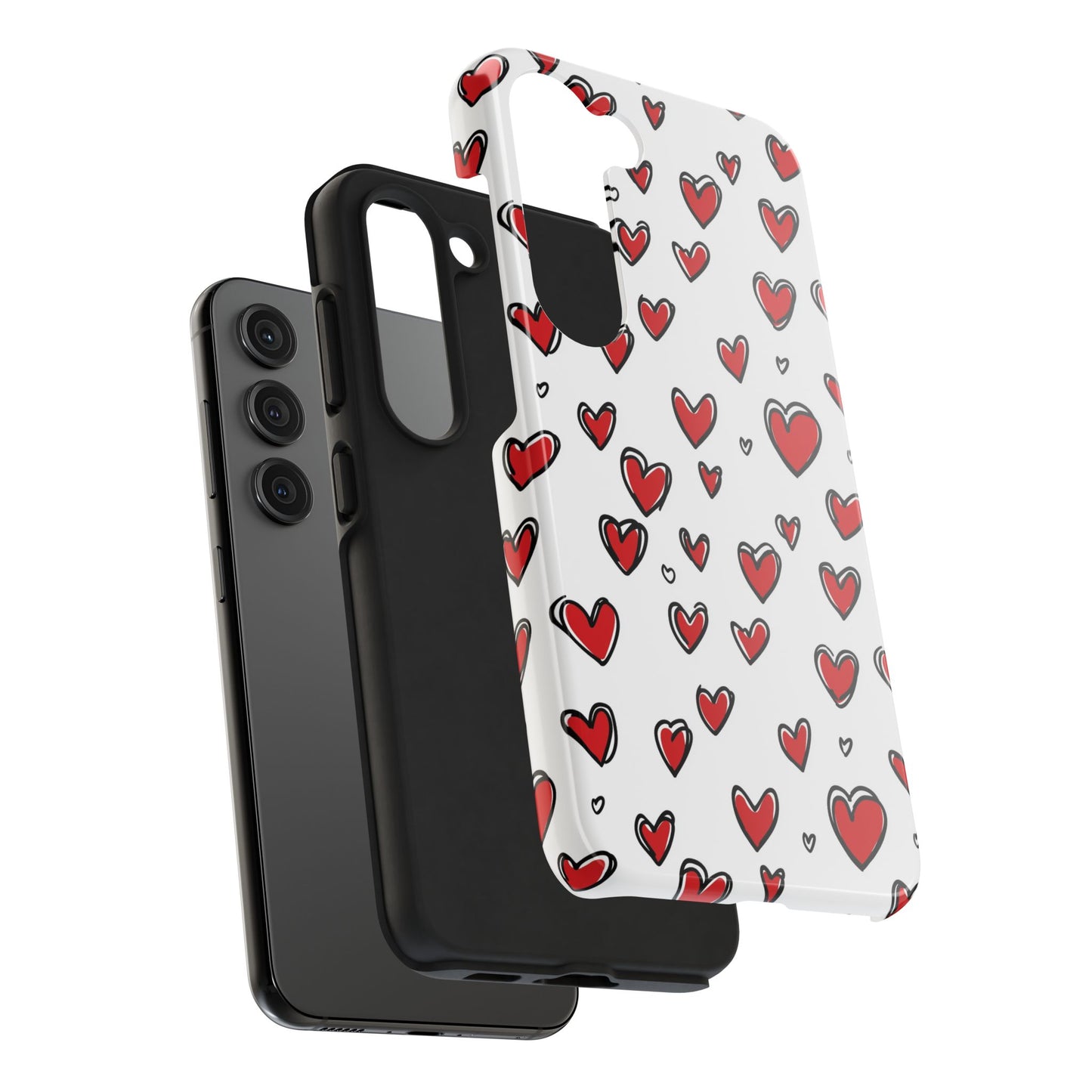 Love is in the Air | Red Hearts Tough Phone Case
