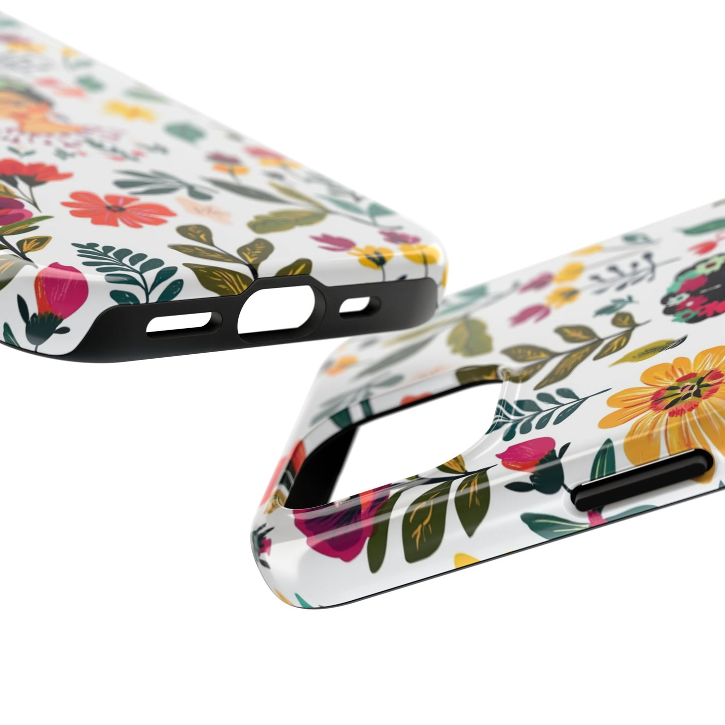 Frida Collection | Frida Kahlo Among Flowers, Colorful Mexican Inspired, Tough Phone Cases, Protective Cell Phone Cover, Hard Shell Phone