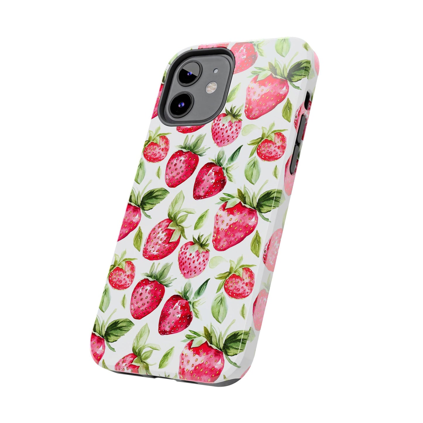 Nature Lover | Strawberry Watercolor Tough Phone Case