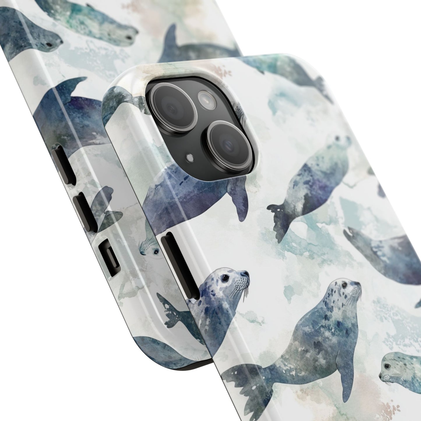 Animal Instinct | Watercolor Leopard Seals