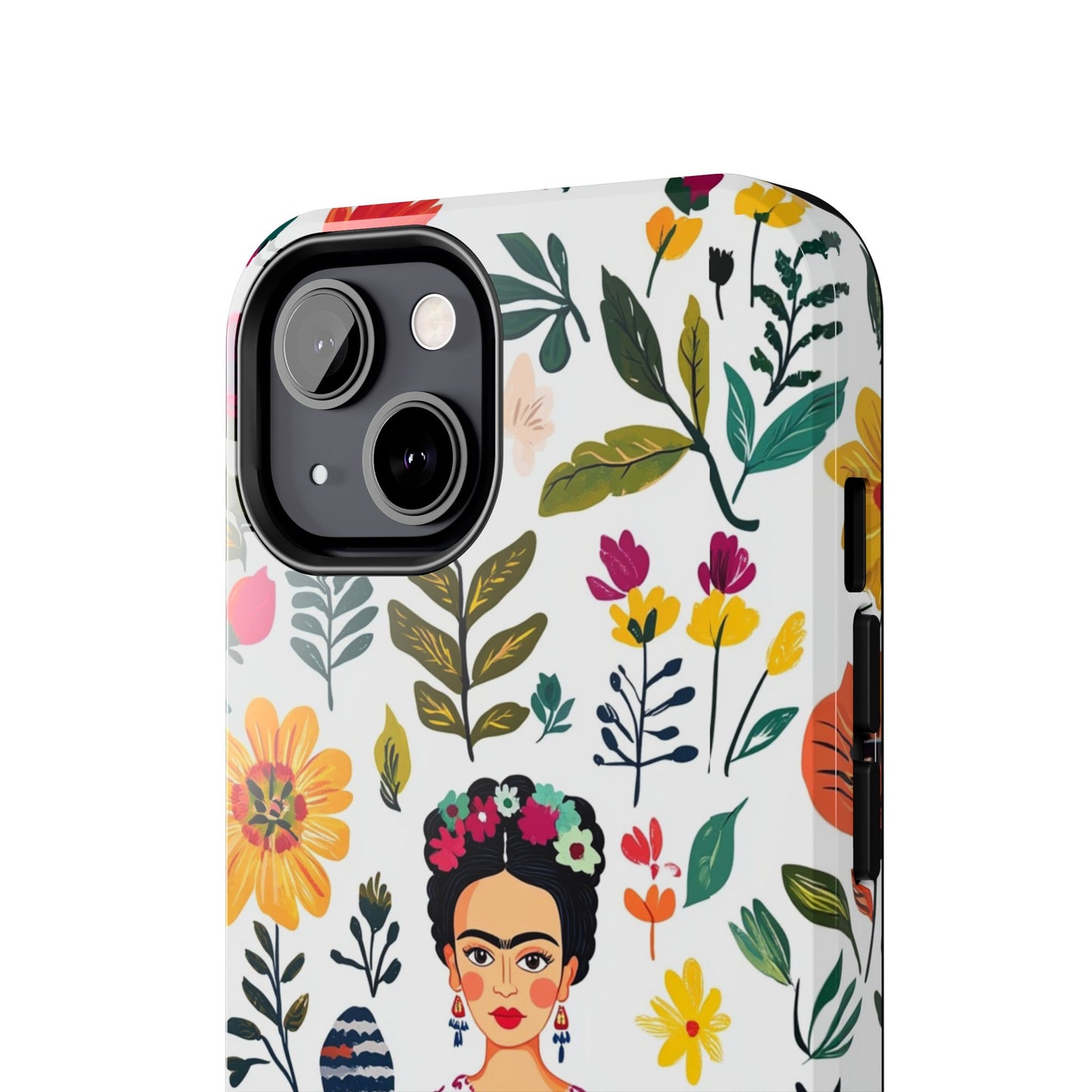 Frida Collection | Frida Kahlo Among Flowers, Colorful Mexican Inspired, Tough Phone Cases, Protective Cell Phone Cover, Hard Shell Phone