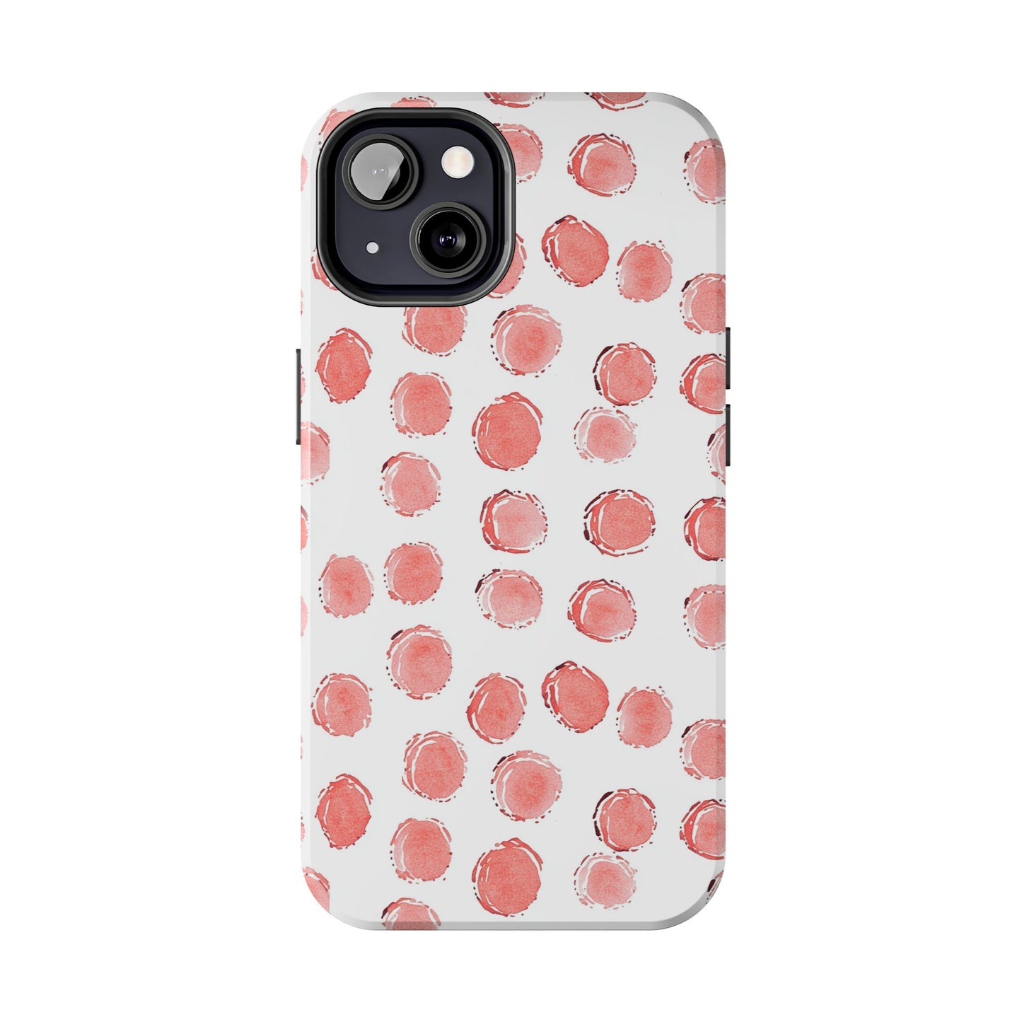 Trendy Spots | Pink Polka Dot Tough Phone Case