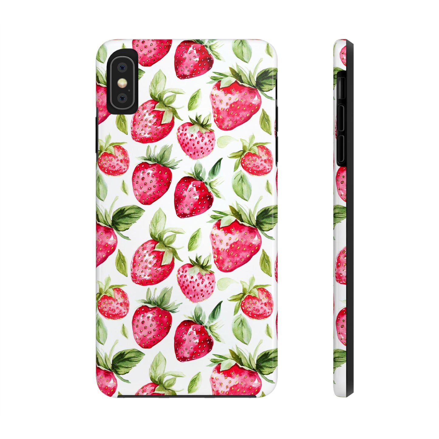 Nature Lover | Strawberry Watercolor Tough Phone Case