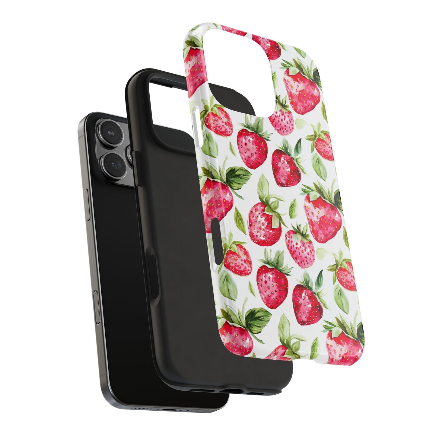 Nature Lover | Strawberry Watercolor Tough Phone Case