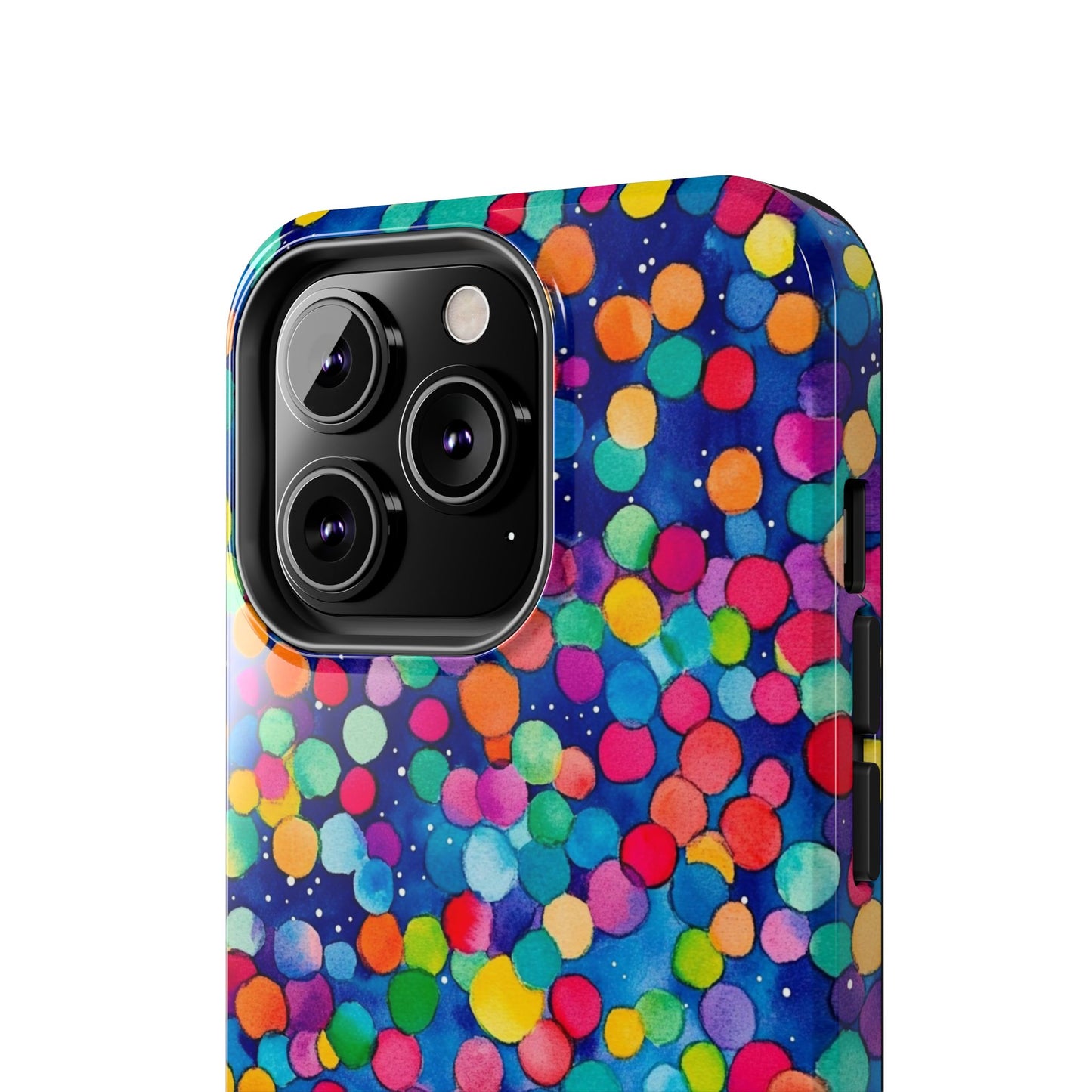 Trendy Spots | Colorful Blues Polka Dots Phone Case