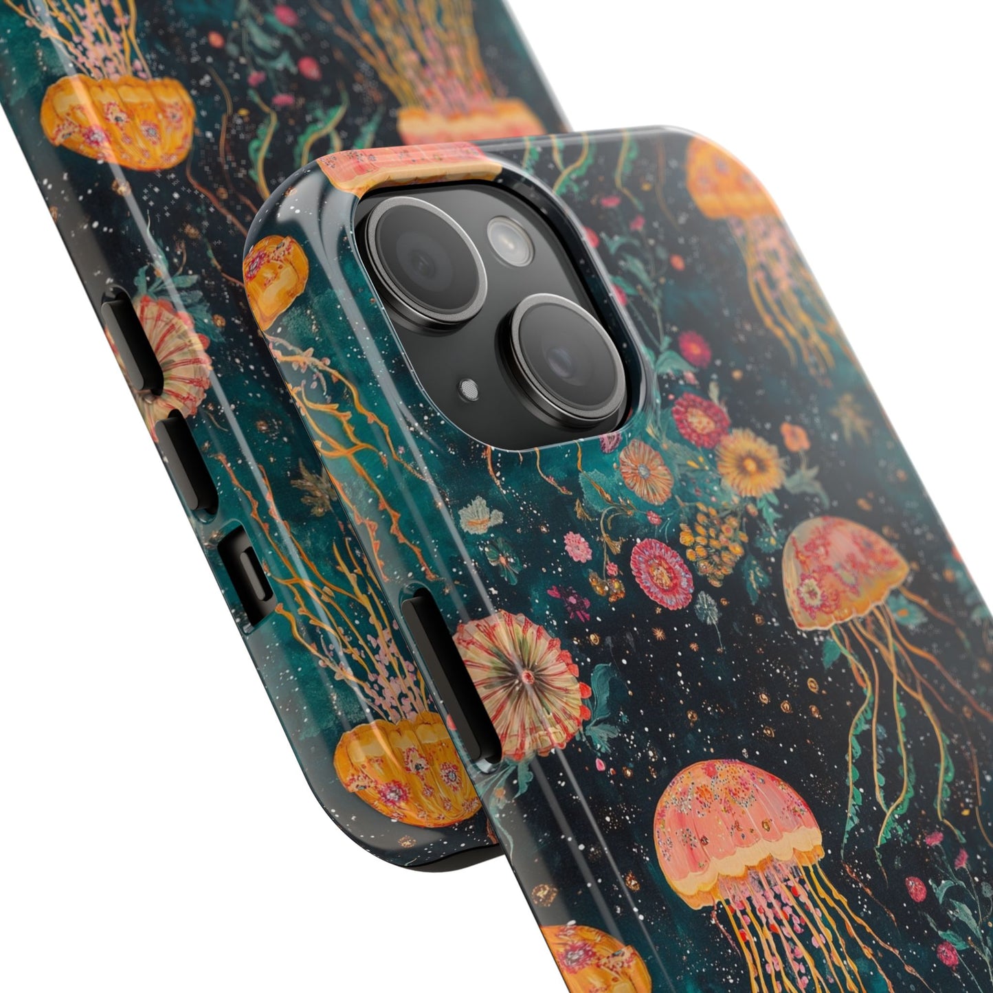 Under the Sea | Jellyfish Phone Cases, Floral Ocean Design, Sea Creature Protective Cover, Unique Tech Accessories, Underwater Theme Gifts, Tough Phone
