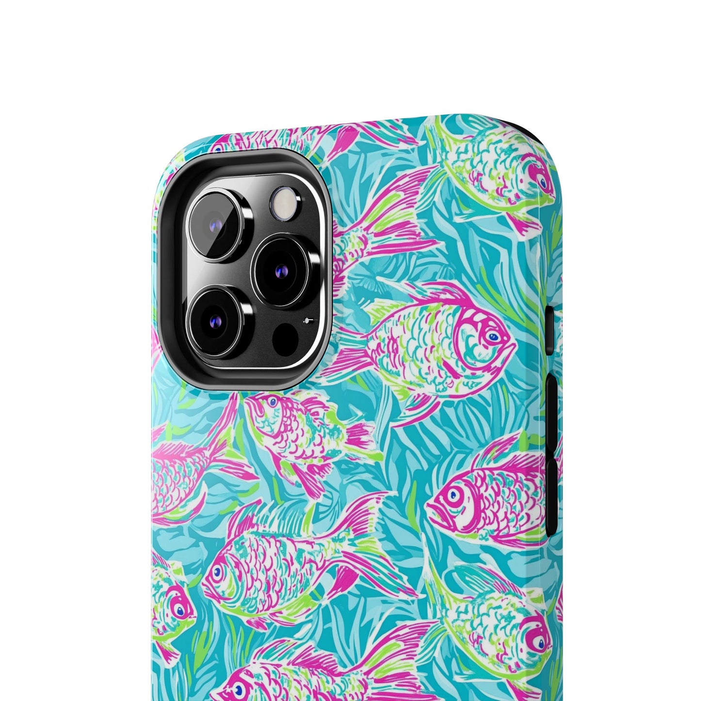 Under the Sea | Colorful Fish Design, Hot Pink Blue Green, Fishing Gifts, Ocean Lover, Marine Life Accessories, Protective Cover