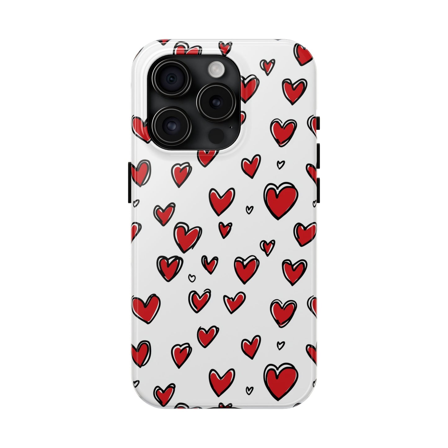 Love is in the Air | Red Hearts Tough Phone Case