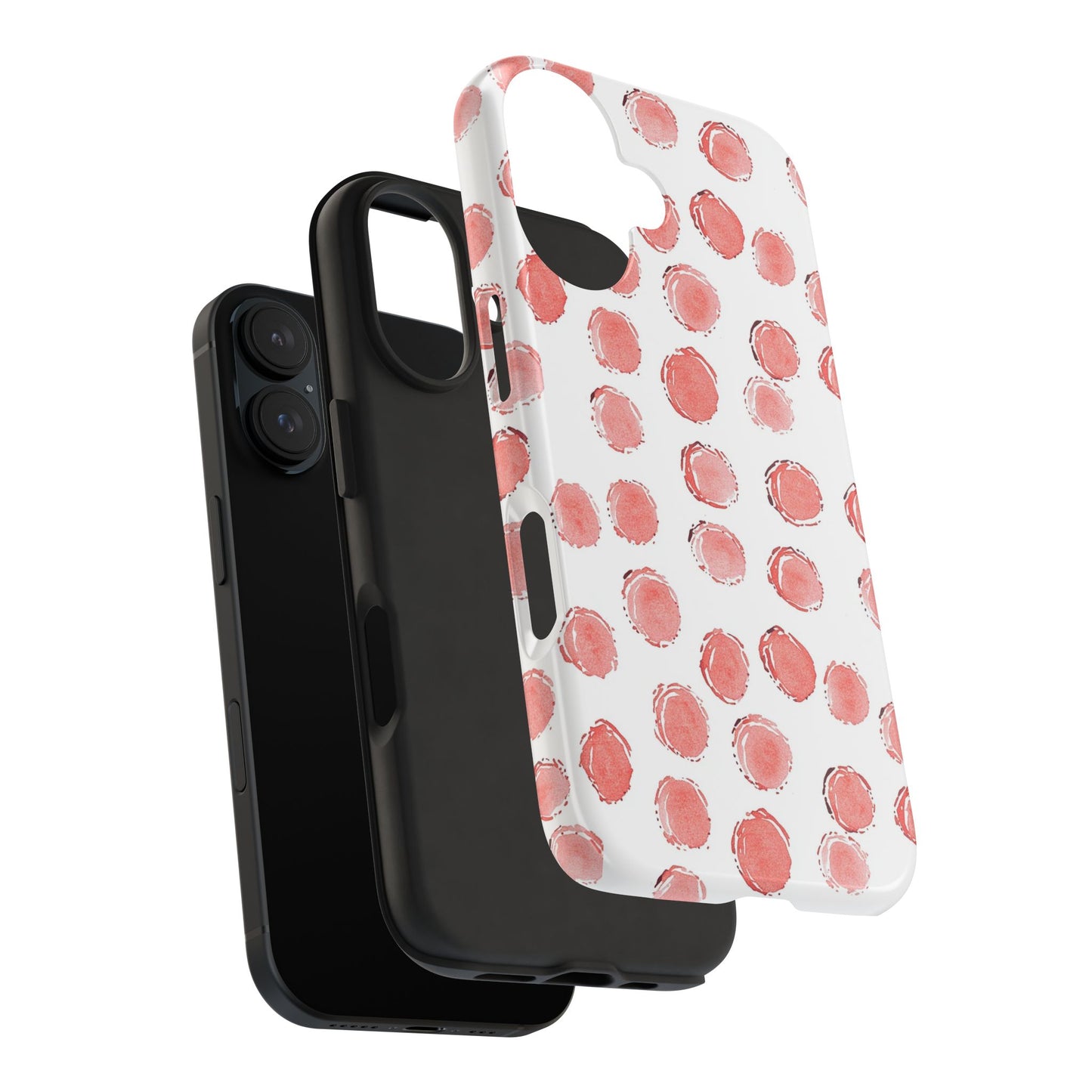 Trendy Spots | Pink Polka Dot Tough Phone Case