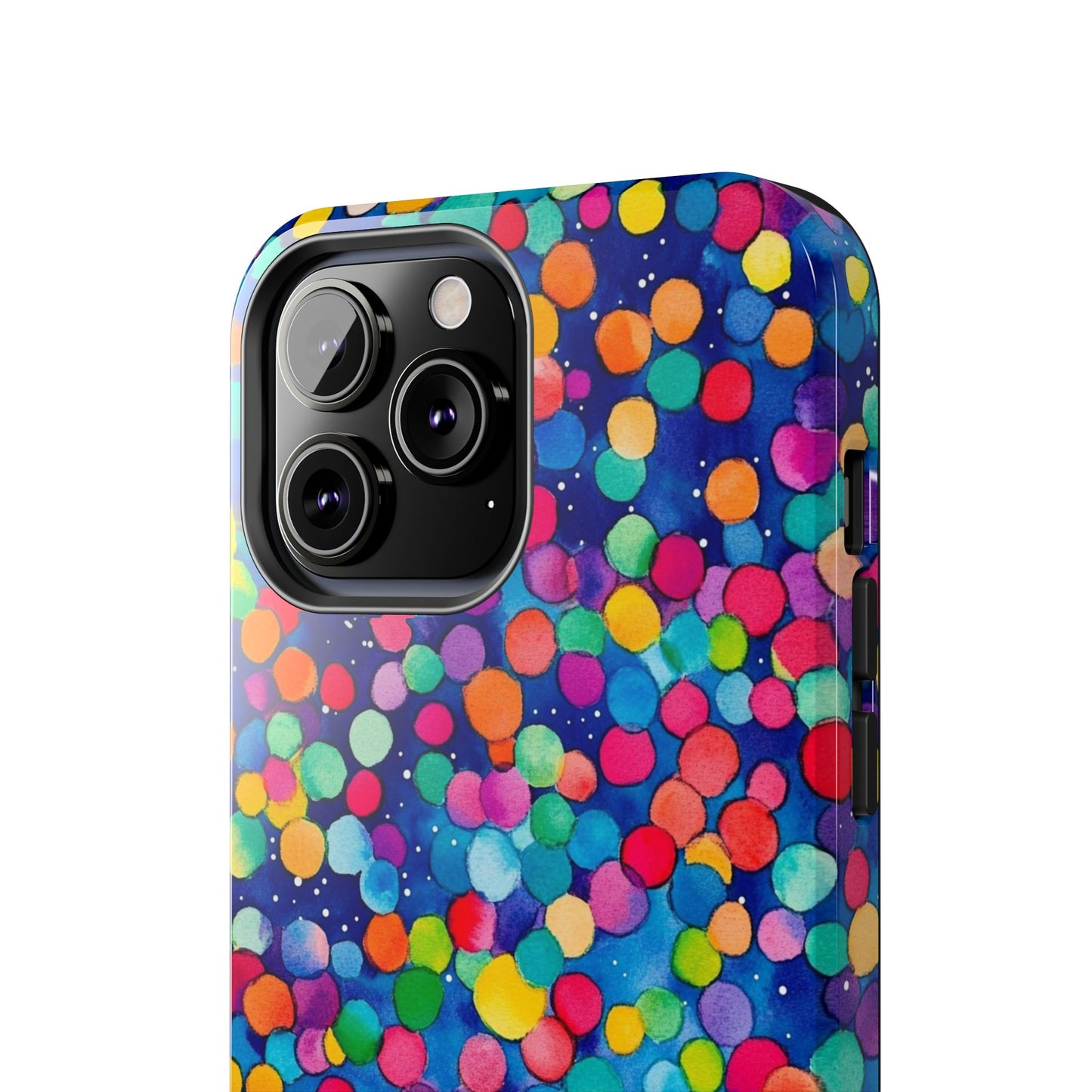 Trendy Spots | Colorful Blues Polka Dots Phone Case
