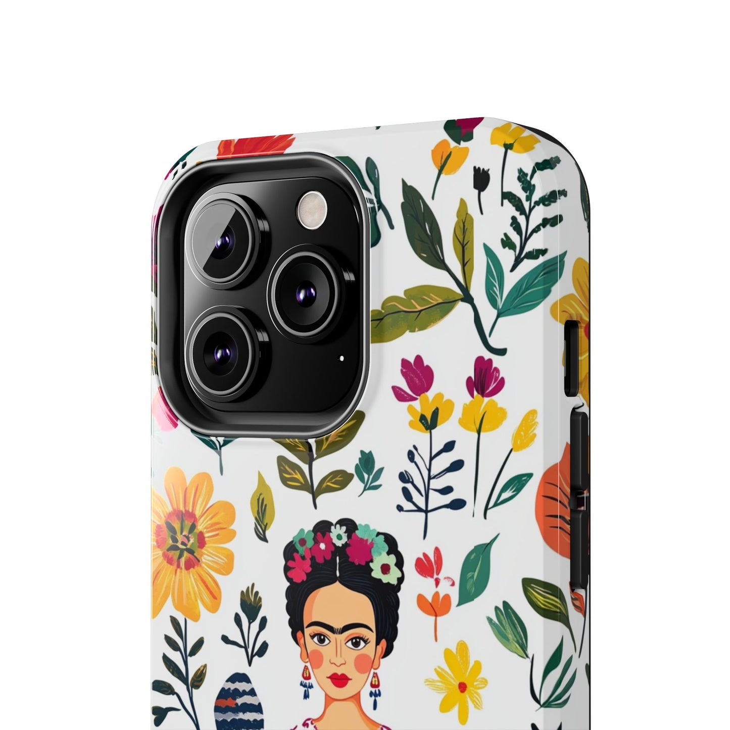 Frida Collection | Frida Kahlo Among Flowers, Colorful Mexican Inspired, Tough Phone Cases, Protective Cell Phone Cover, Hard Shell Phone