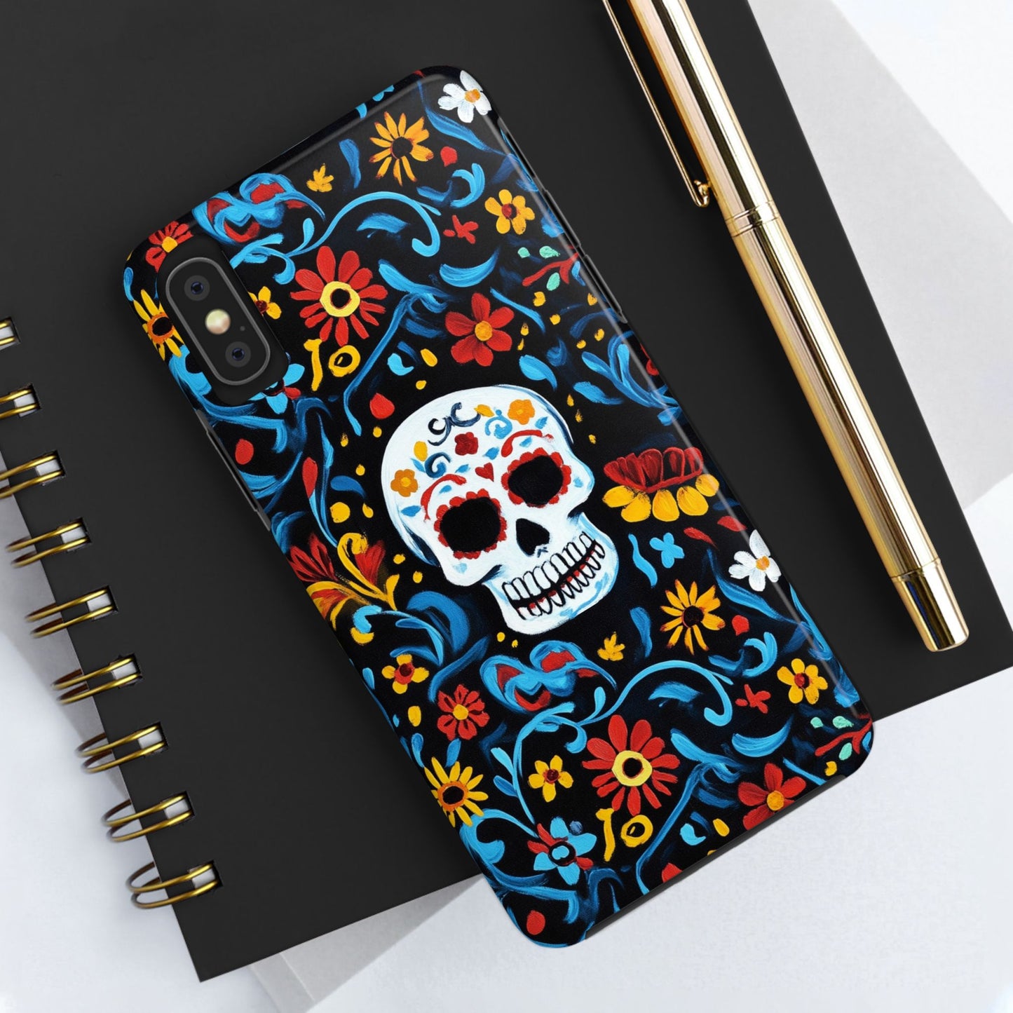 Mexicana de Corazon | Day of the Dead Tough Phone Case, Sugar Skull
