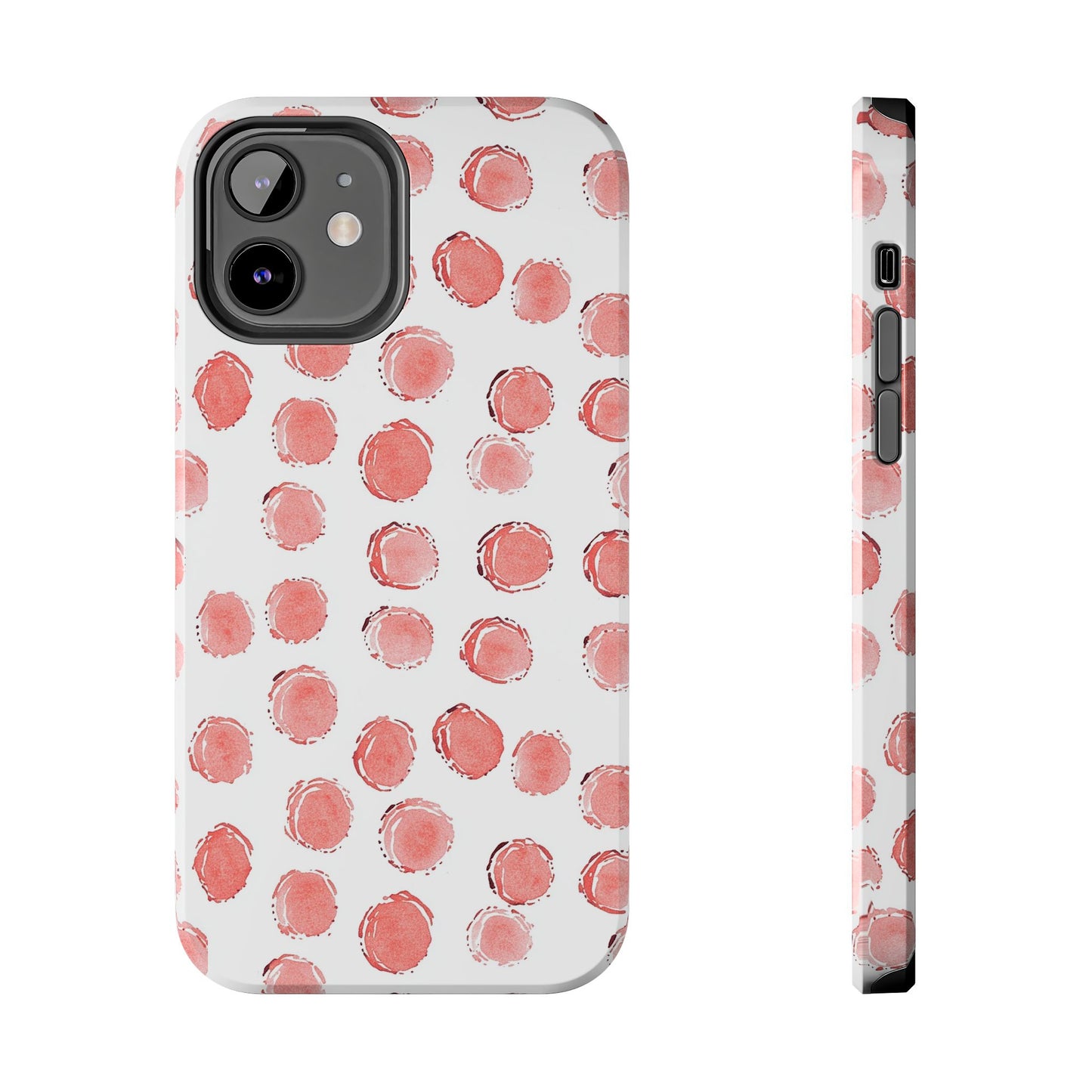 Trendy Spots | Pink Polka Dot Tough Phone Case