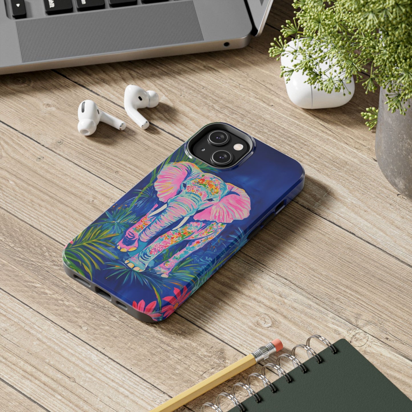 Animal Instinct | Vibrant Elephant Tough Phone Case