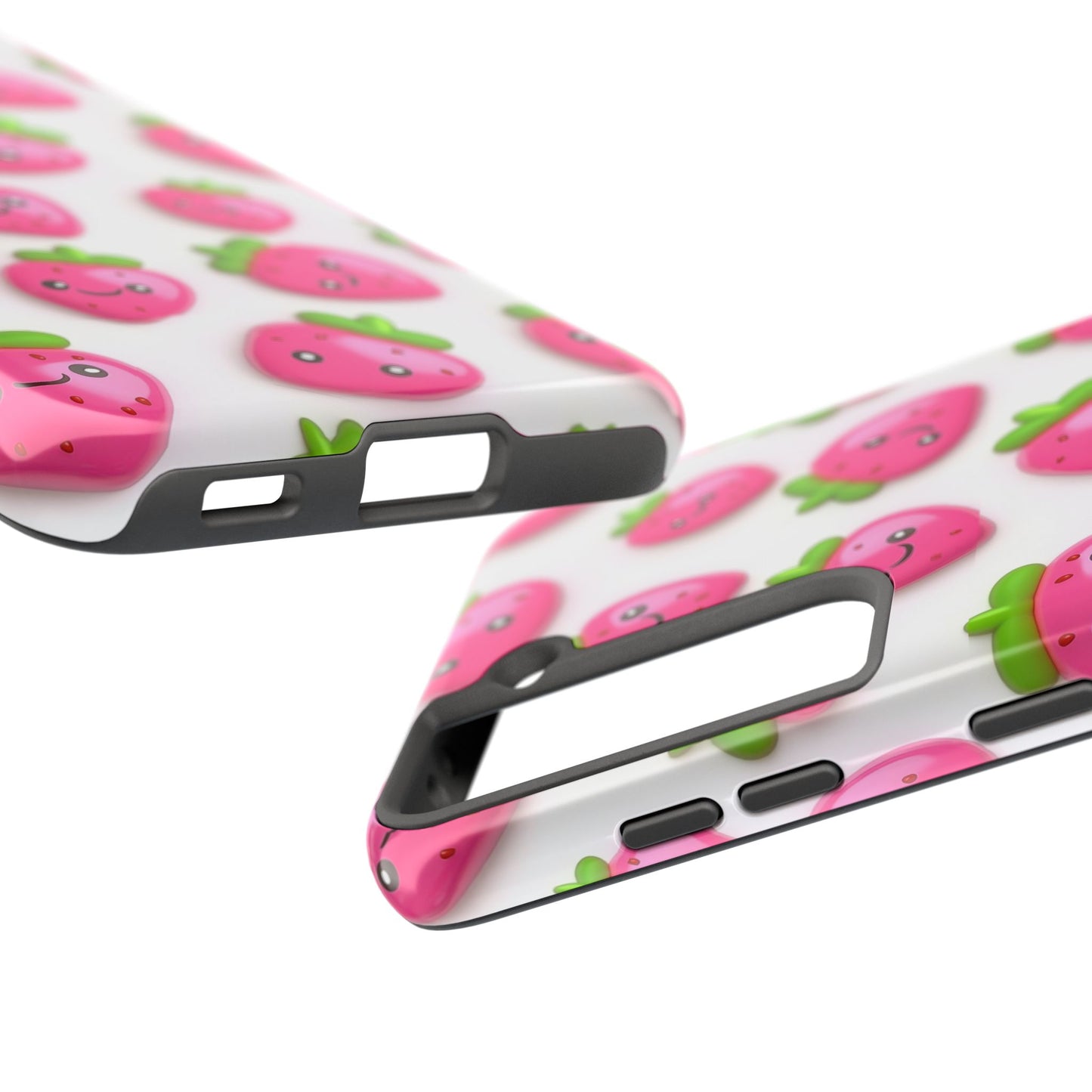Quirky Chic | Smiling Strawberries Tough Phone Case