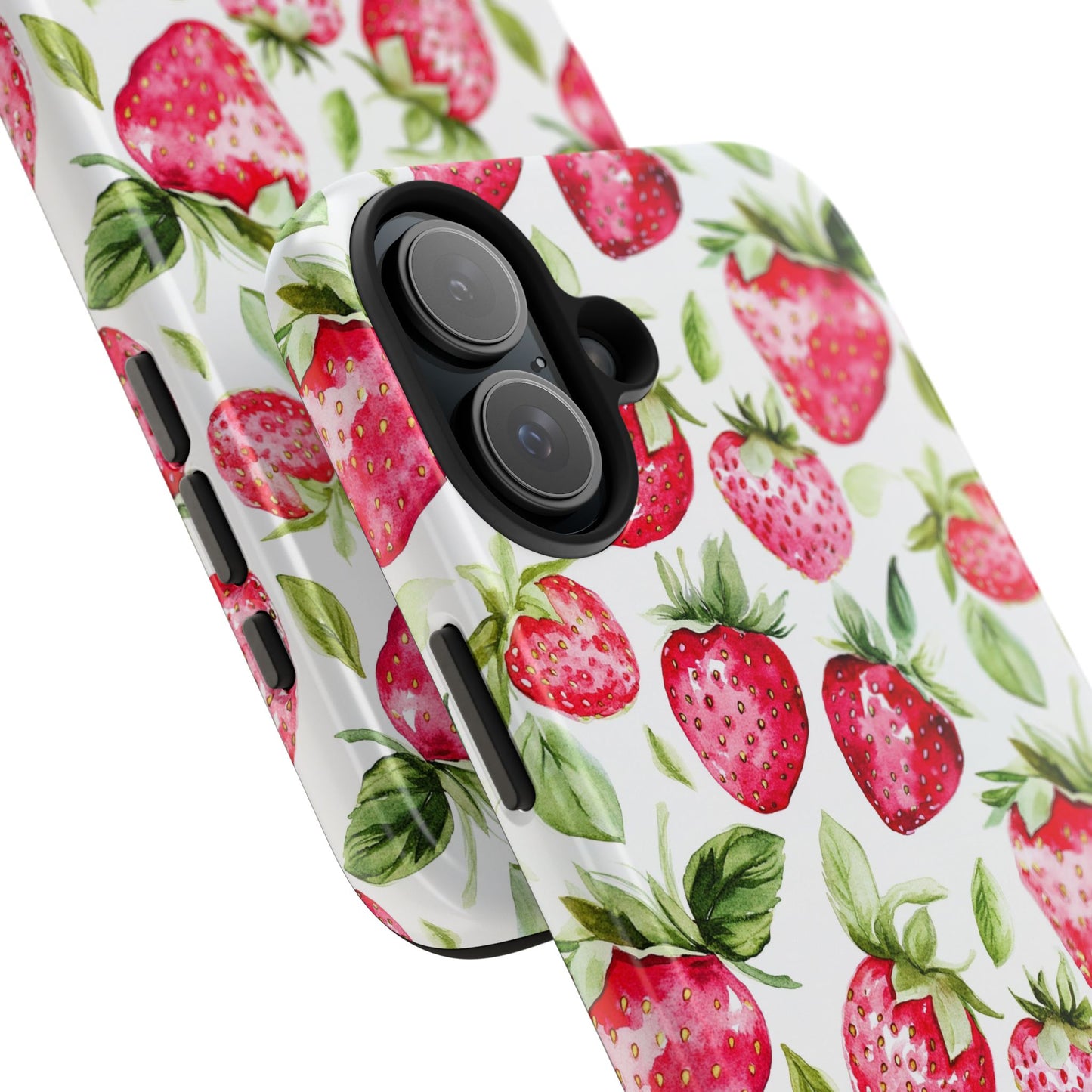 Nature Lover | Strawberry Watercolor Tough Phone Case
