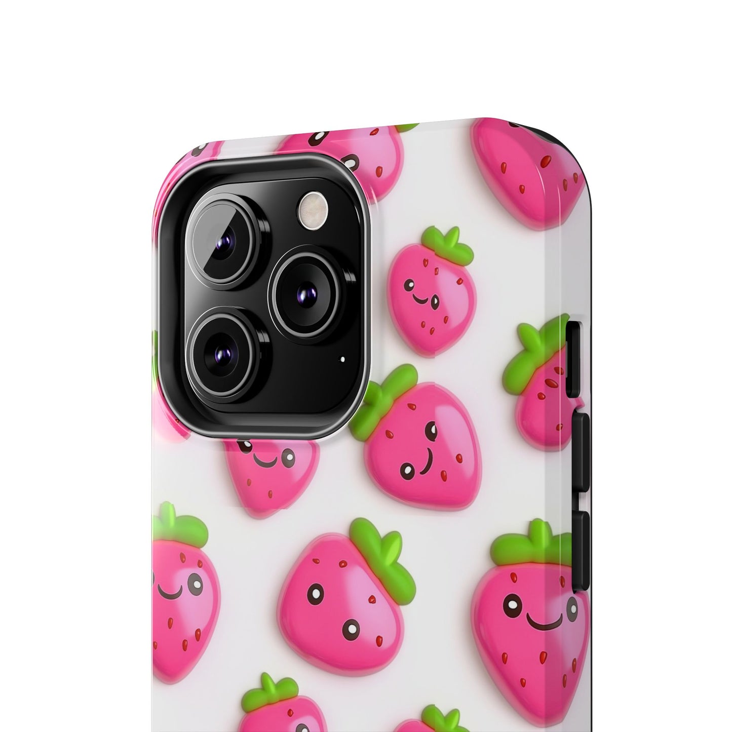 Quirky Chic | Smiling Strawberries Tough Phone Case