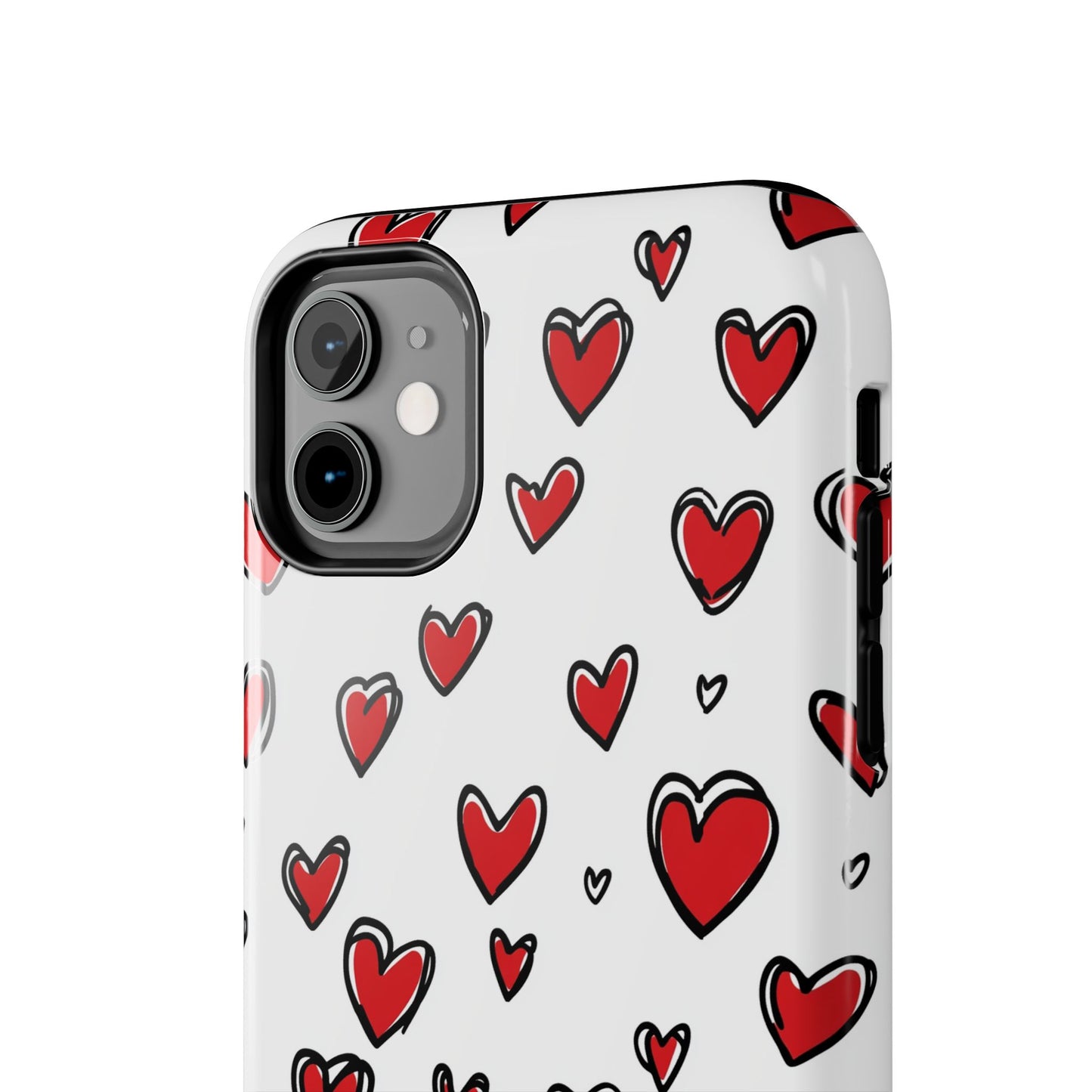 Love is in the Air | Red Hearts Tough Phone Case