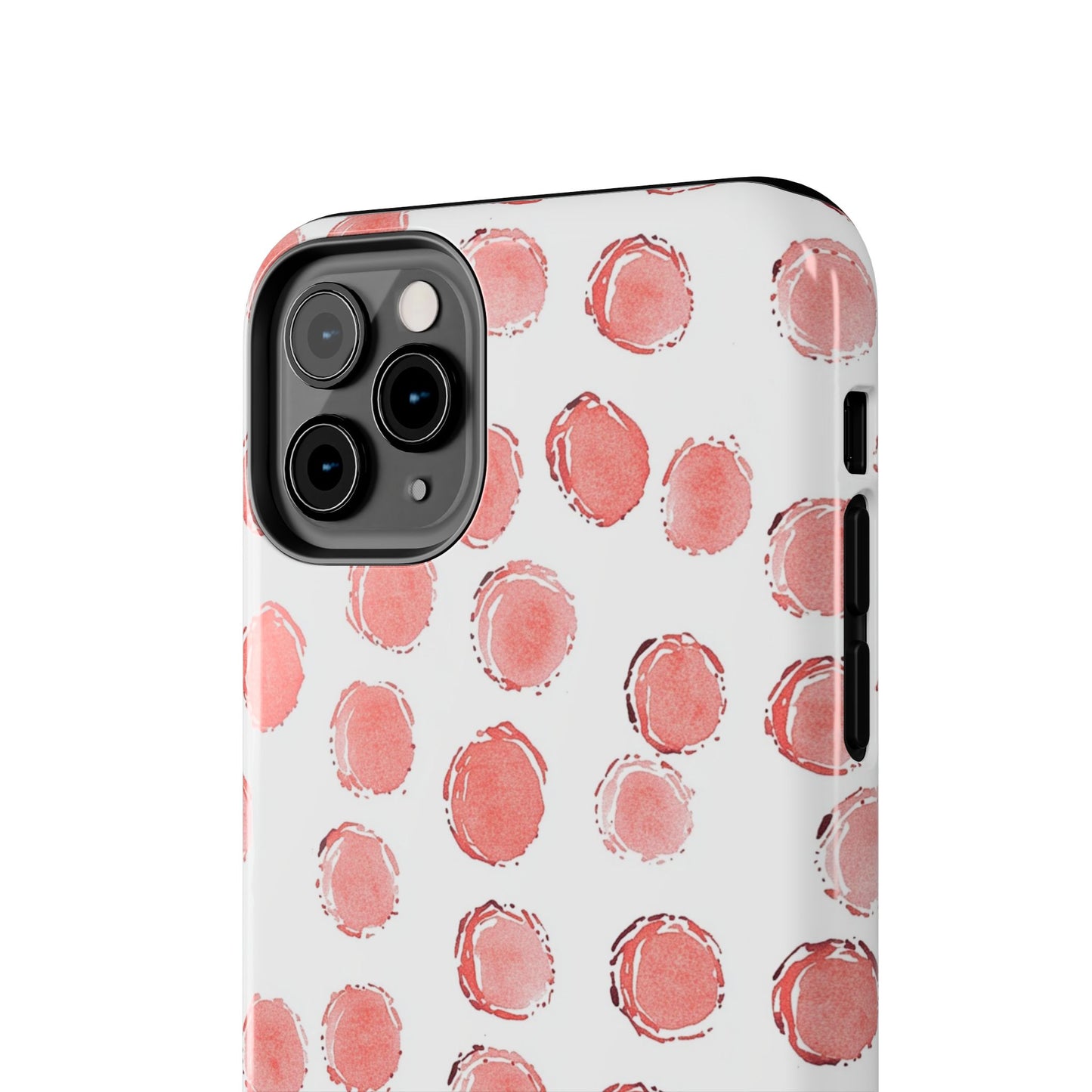 Trendy Spots | Pink Polka Dot Tough Phone Case