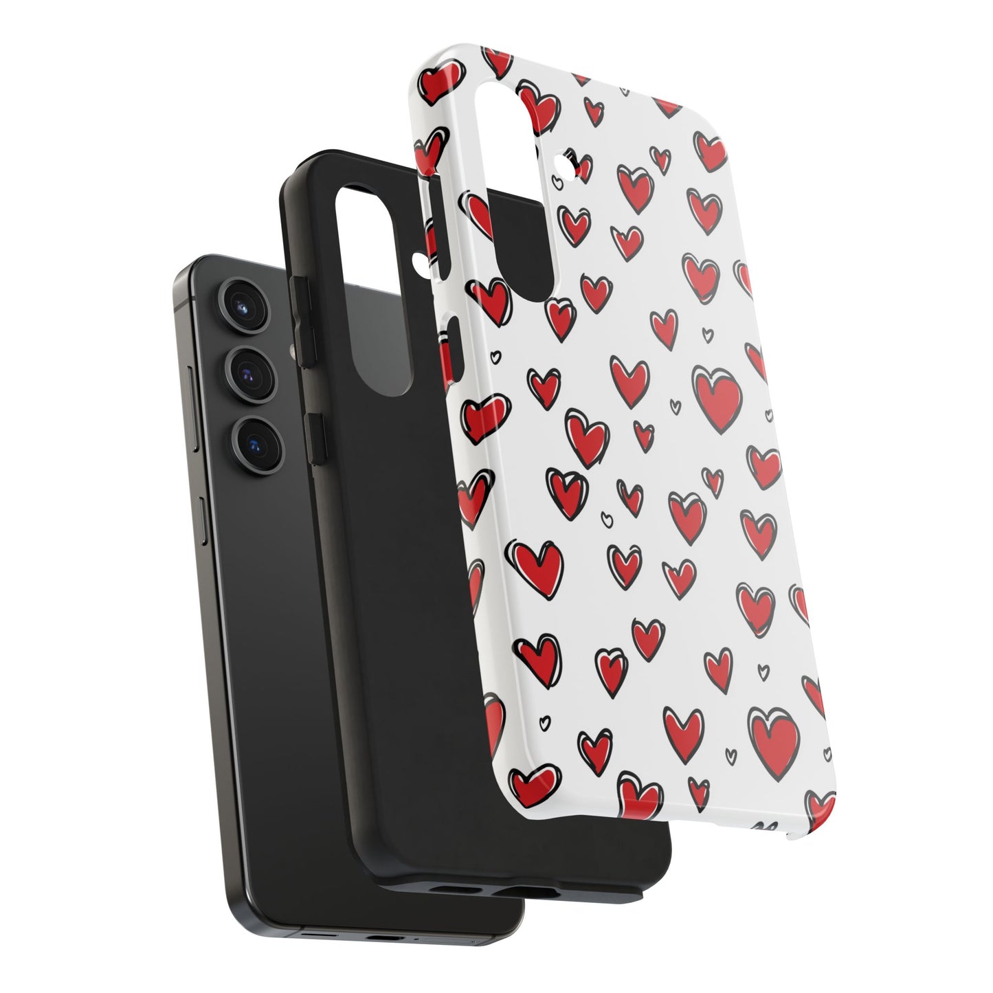 Love is in the Air | Red Hearts Tough Phone Case