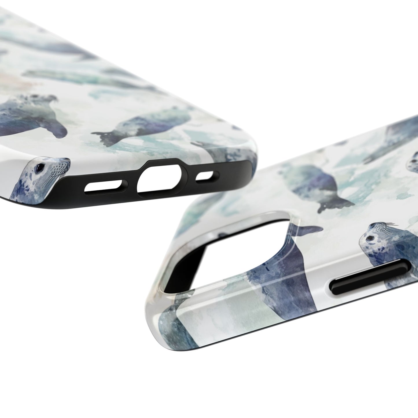 Animal Instinct | Watercolor Leopard Seals