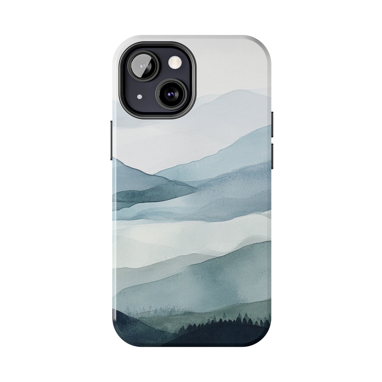 Majestic Mountains | Watercolor Mountain Scene Tough Phone Case