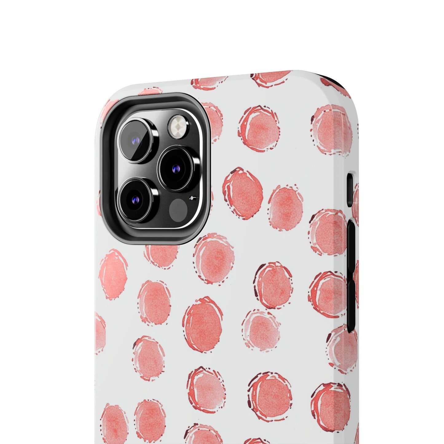 Trendy Spots | Pink Polka Dot Tough Phone Case
