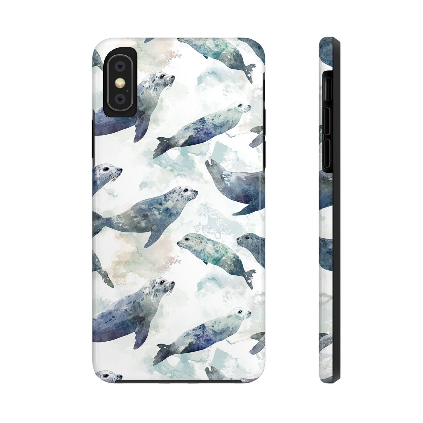 Animal Instinct | Watercolor Leopard Seals