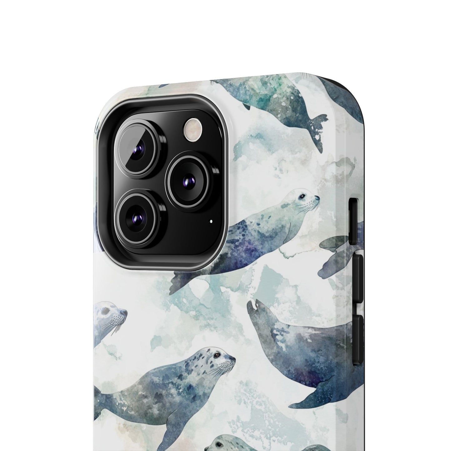 Animal Instinct | Watercolor Leopard Seals