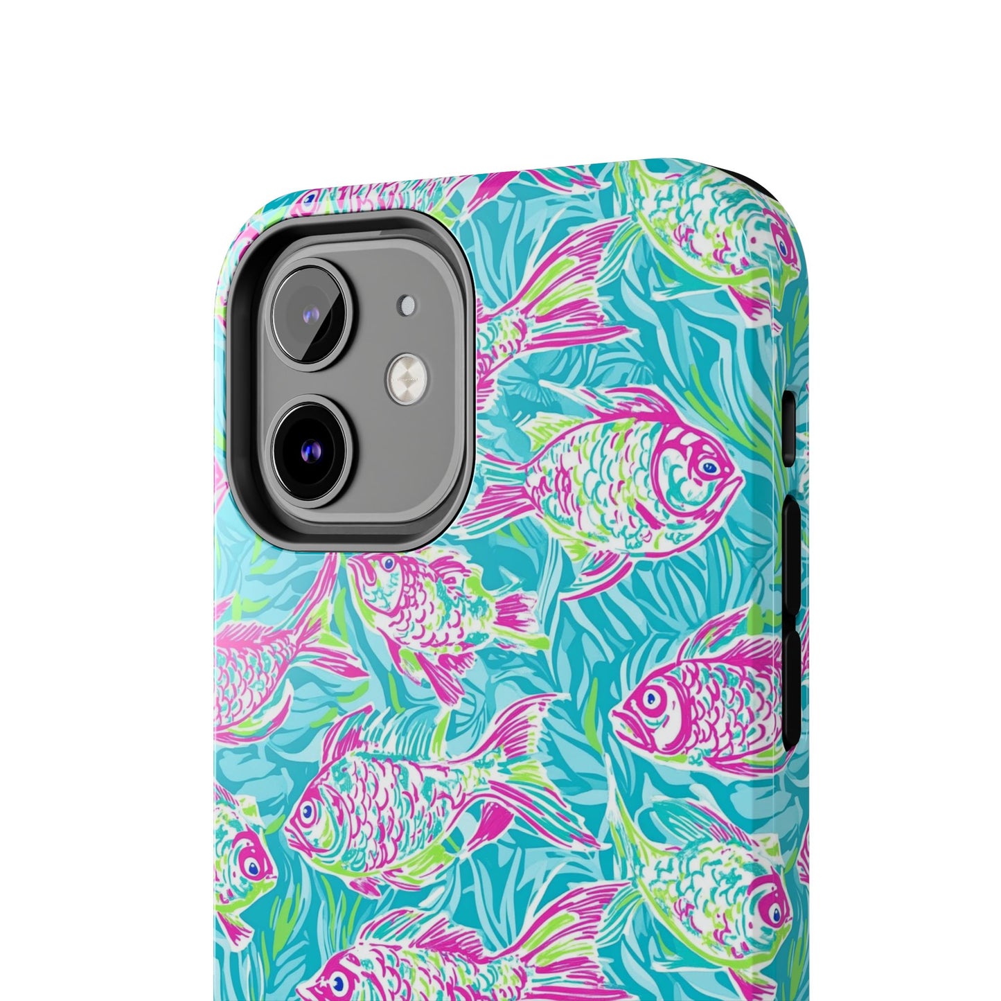 Under the Sea | Colorful Fish Design, Hot Pink Blue Green, Fishing Gifts, Ocean Lover, Marine Life Accessories, Protective Cover