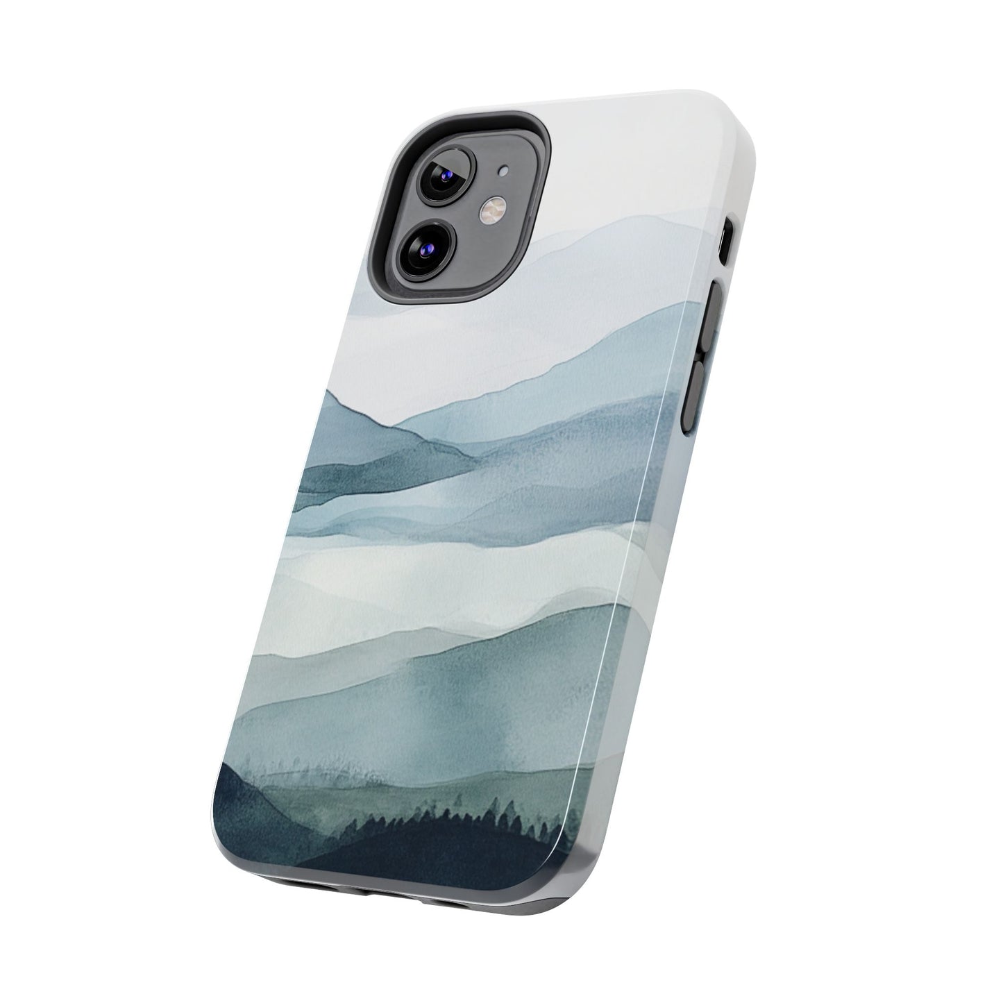 Majestic Mountains | Watercolor Mountain Scene Tough Phone Case