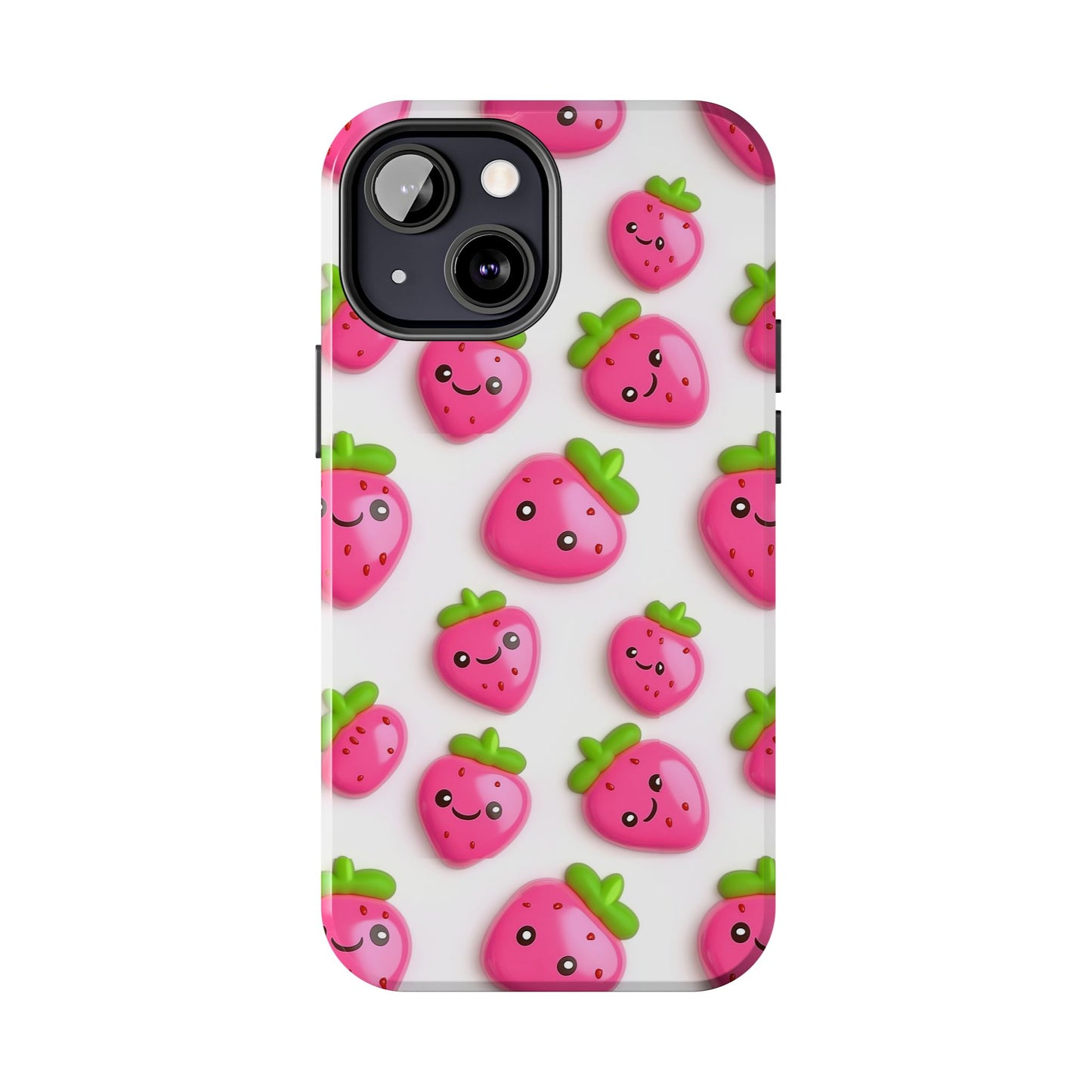 Quirky Chic | Smiling Strawberries Tough Phone Case