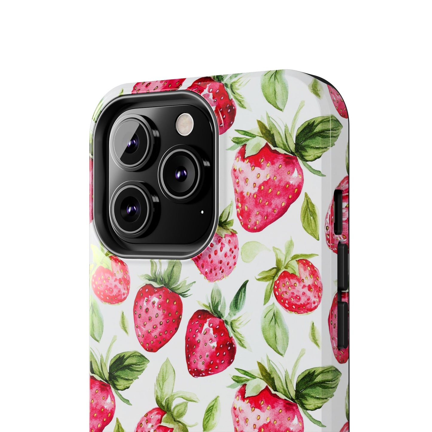 Nature Lover | Strawberry Watercolor Tough Phone Case