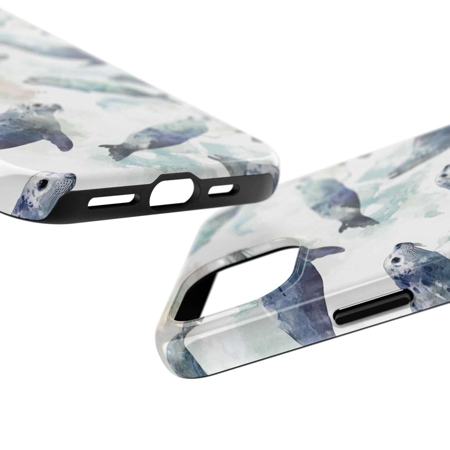 Animal Instinct | Watercolor Leopard Seals