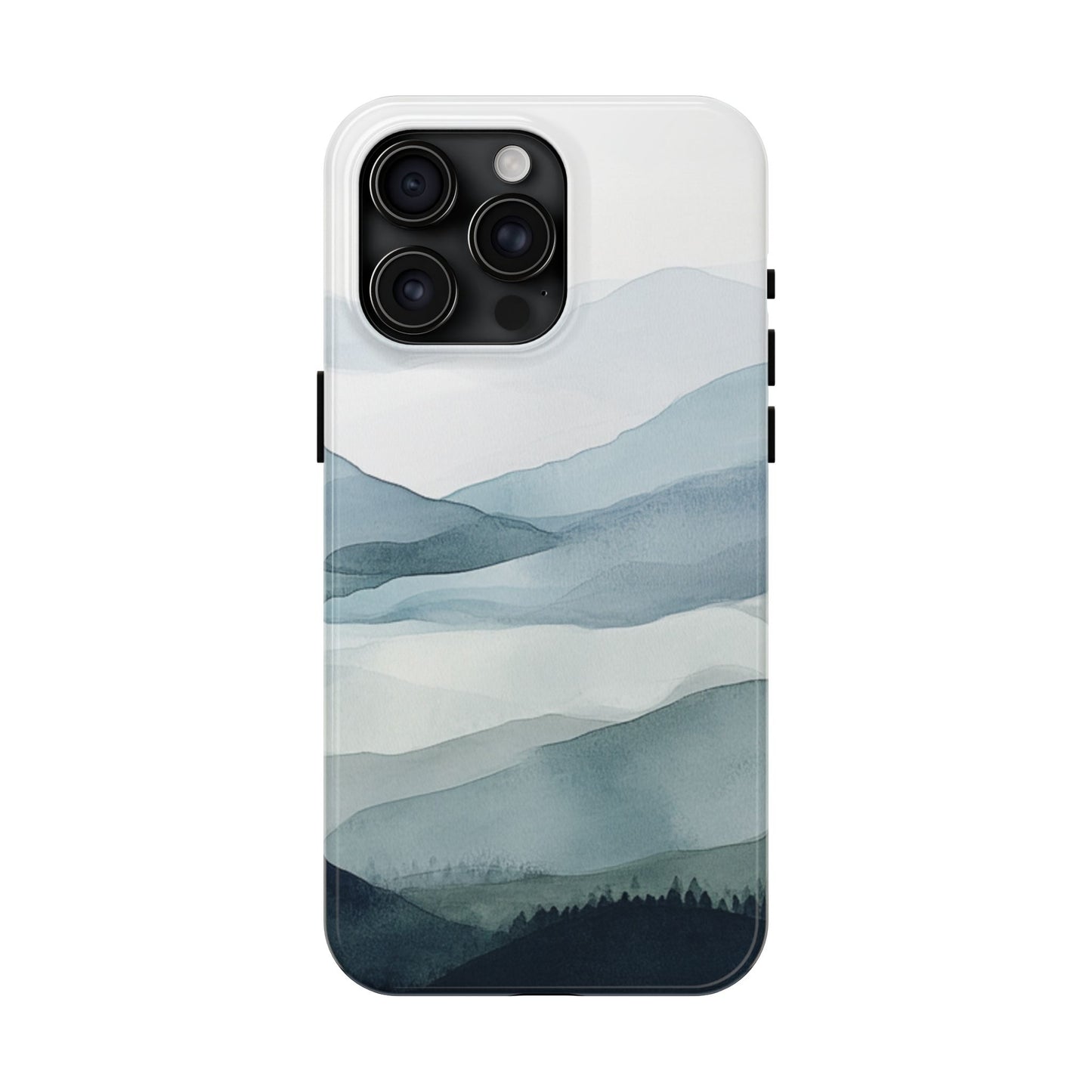 Majestic Mountains | Watercolor Mountain Scene Tough Phone Case