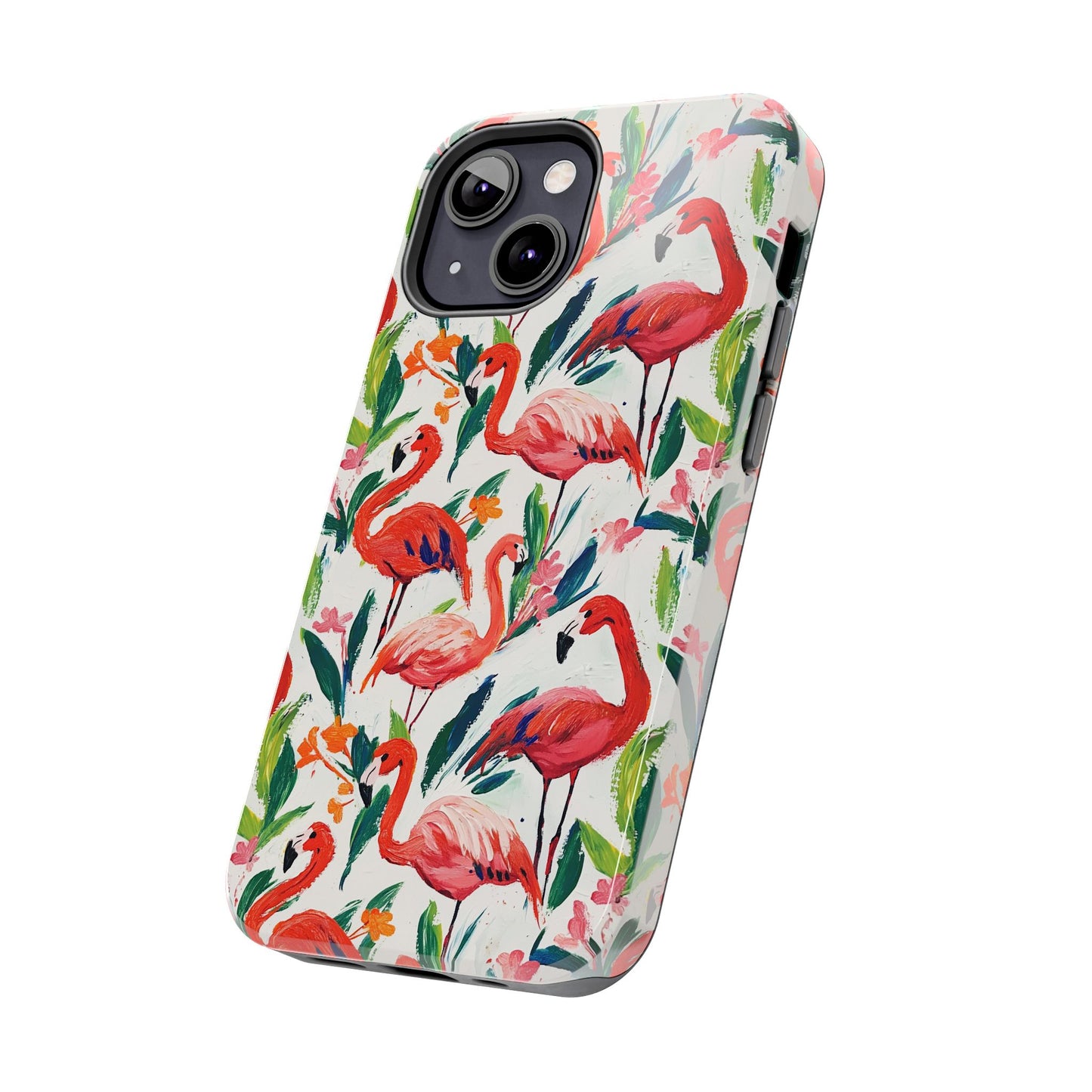 Animal Instinct | Flamingos Tough Phone Case