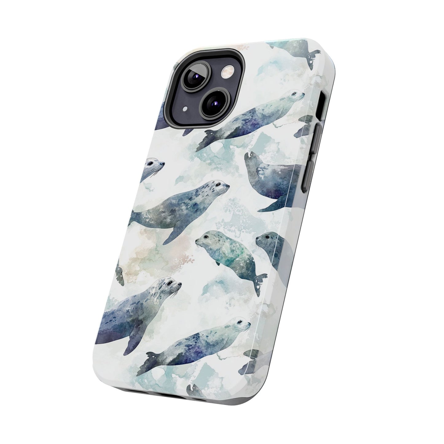 Animal Instinct | Watercolor Leopard Seals