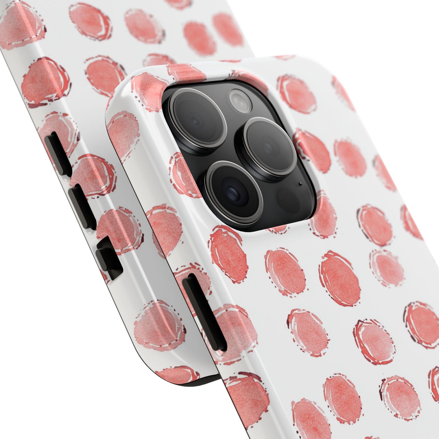 Trendy Spots | Pink Polka Dot Tough Phone Case