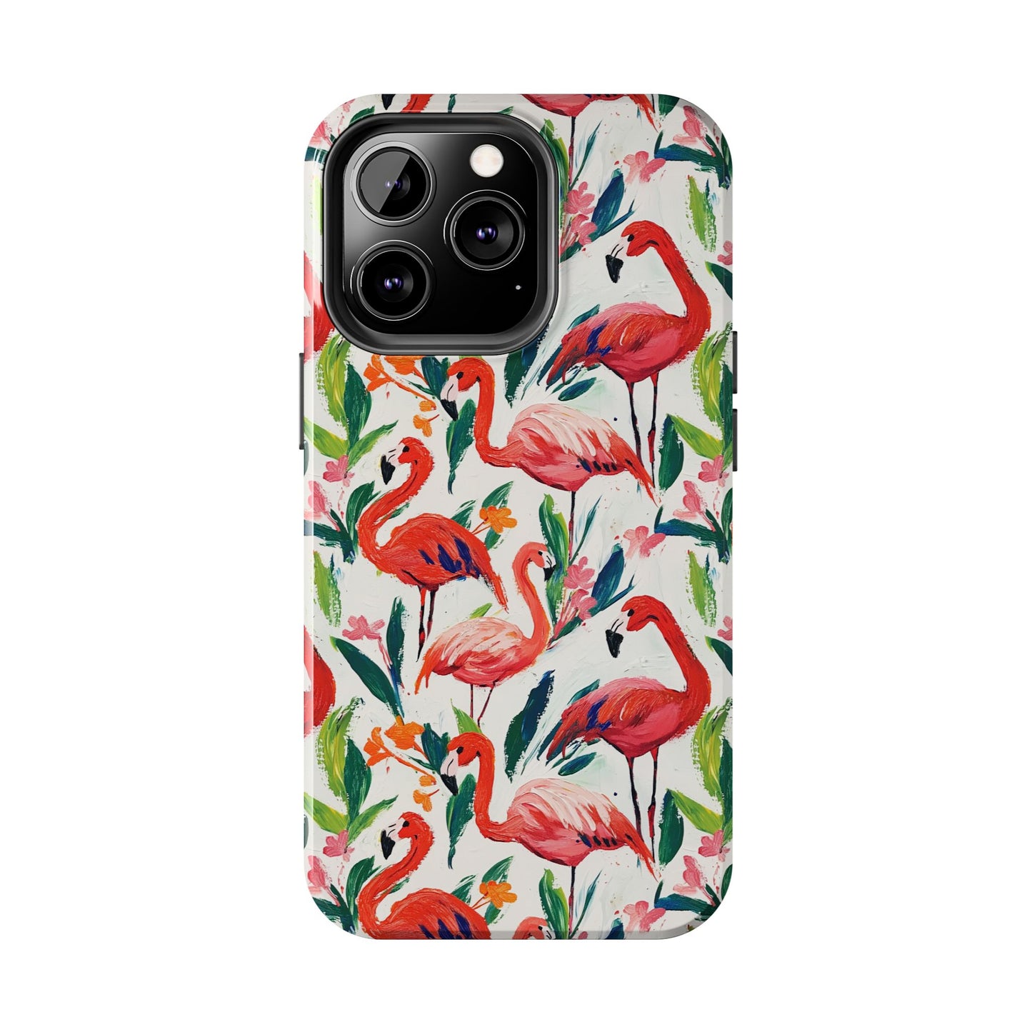 Animal Instinct | Flamingos Tough Phone Case