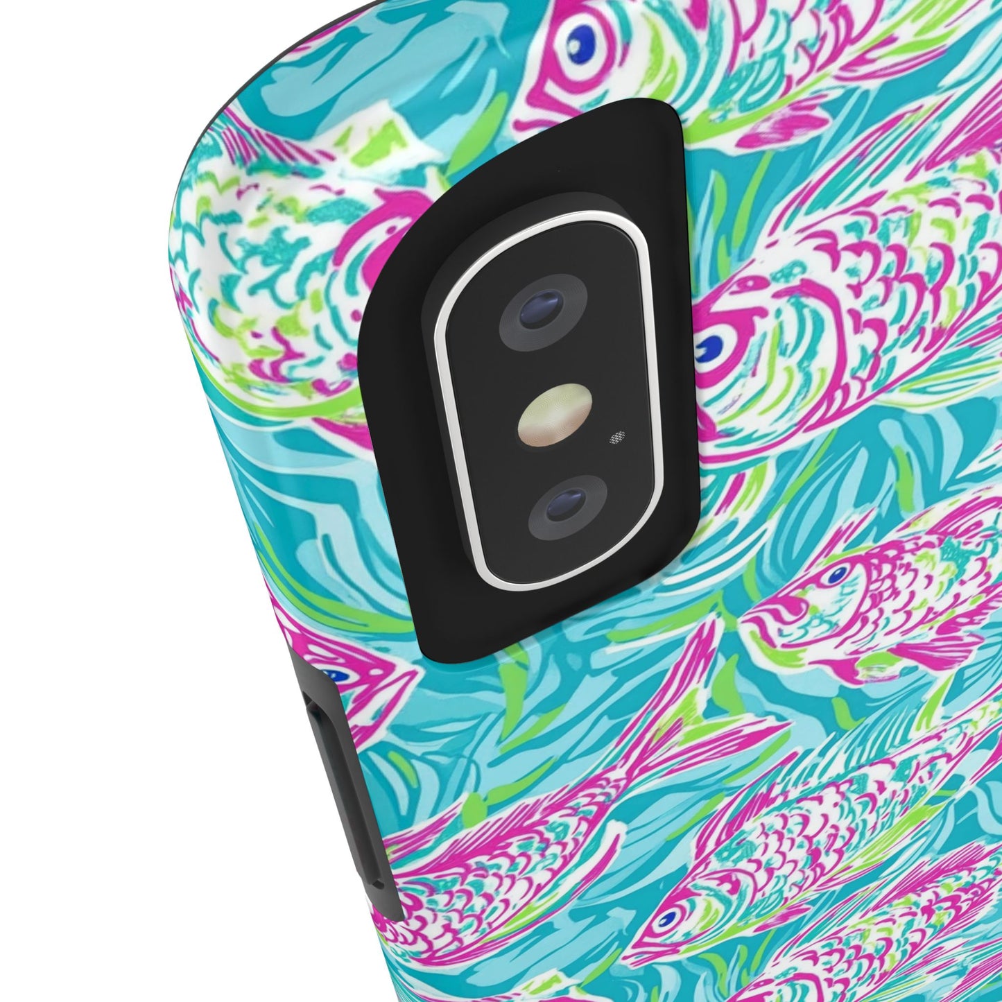 Under the Sea | Colorful Fish Design, Hot Pink Blue Green, Fishing Gifts, Ocean Lover, Marine Life Accessories, Protective Cover